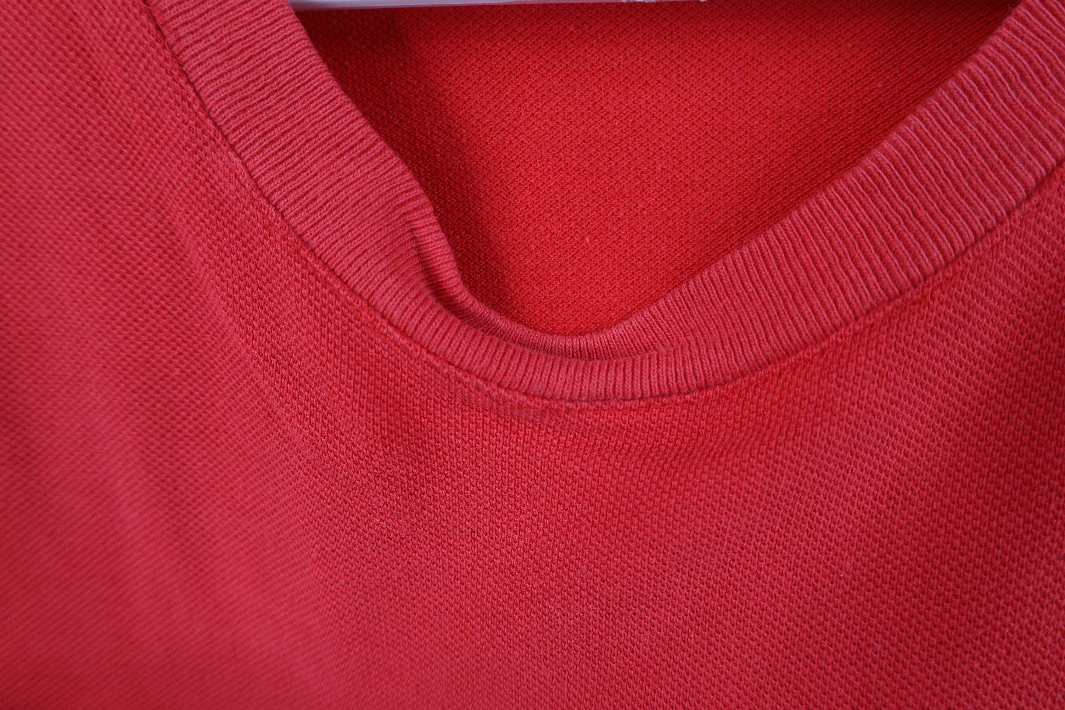 Banana Republic Vintage 90s Banana Republic Safari Knit Baggy T-Shirt Red Size US S / EU 44-46 / 1 - 6 Thumbnail