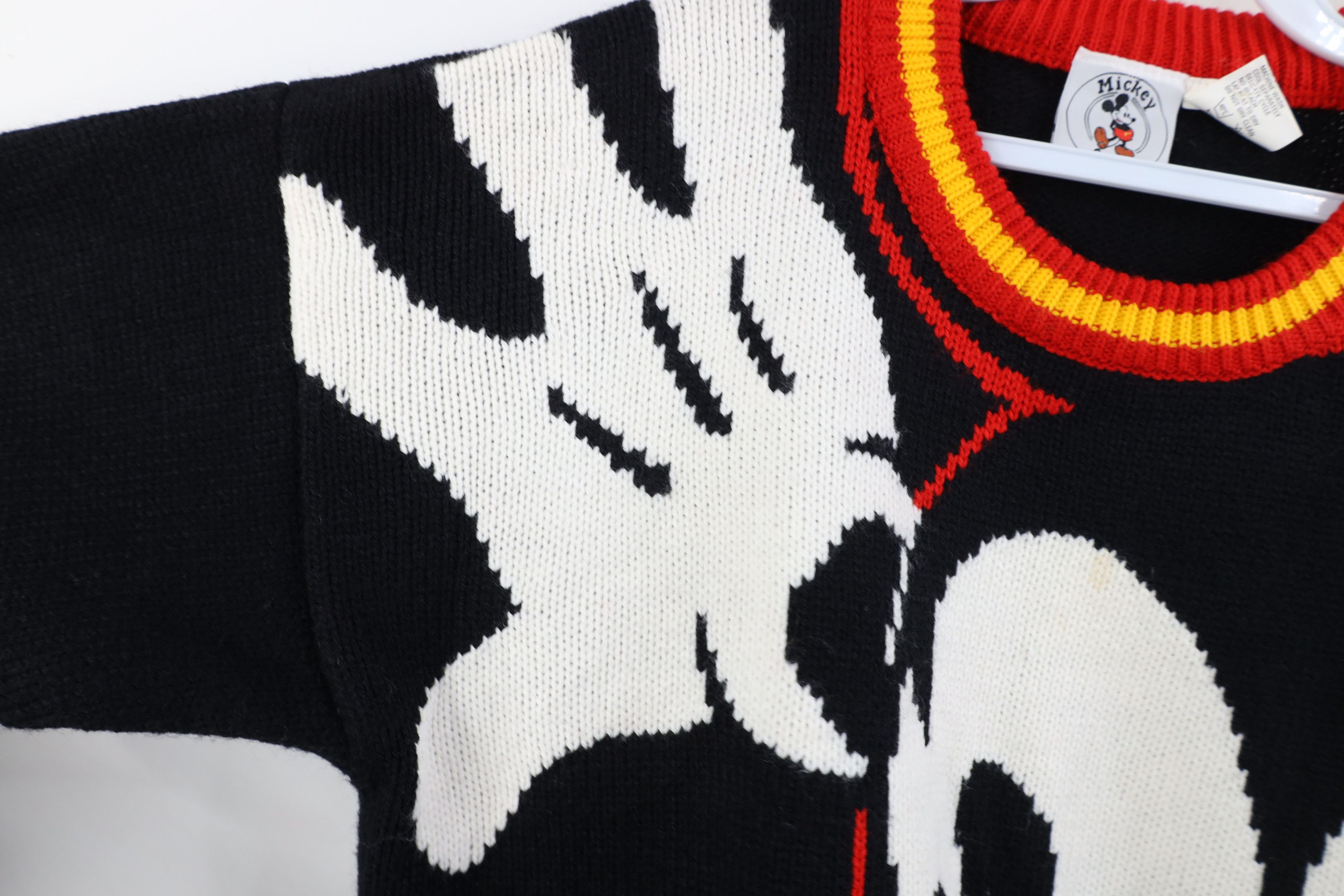 Disney Vintage 80s 90s Disney Mickey Mouse Jumbo Crewneck Sweater Size M / US 6-8 / IT 42-44 - 5 Thumbnail
