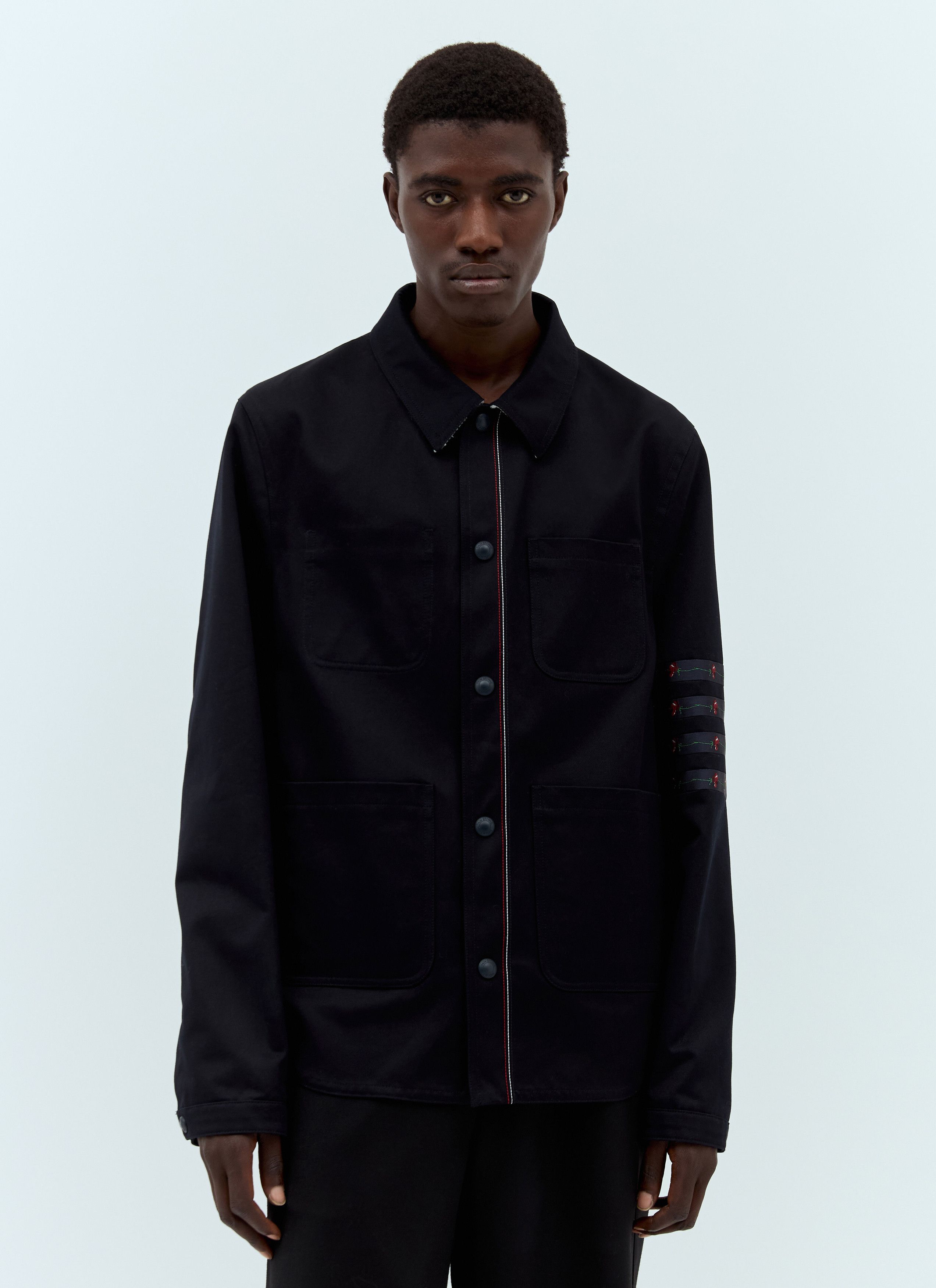 Thom Browne Rose Jacquard Four Bar Utility Jacket Grailed