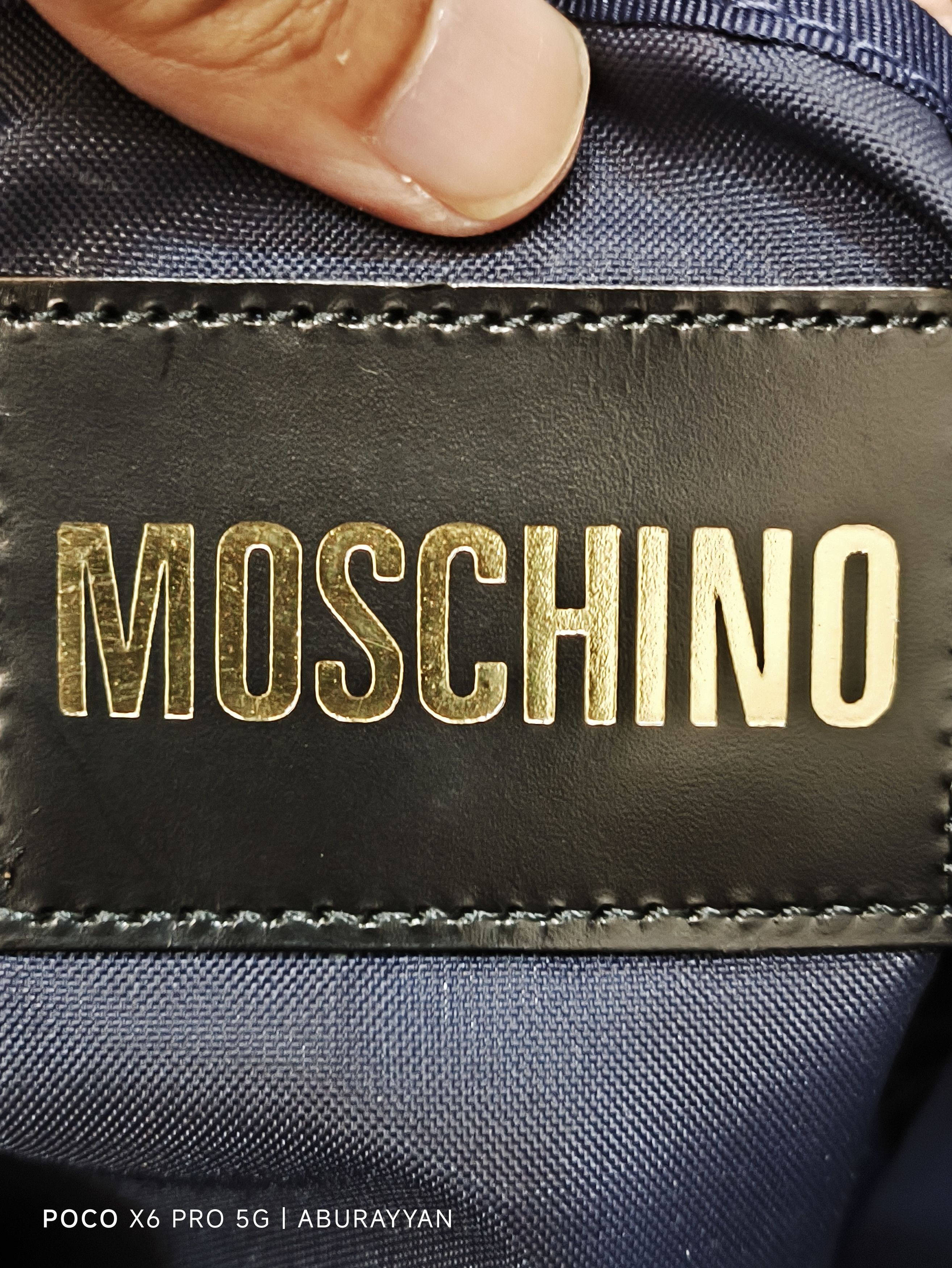 Moschino Moschino Navy Blue Backpack Size ONE SIZE - 12 Thumbnail