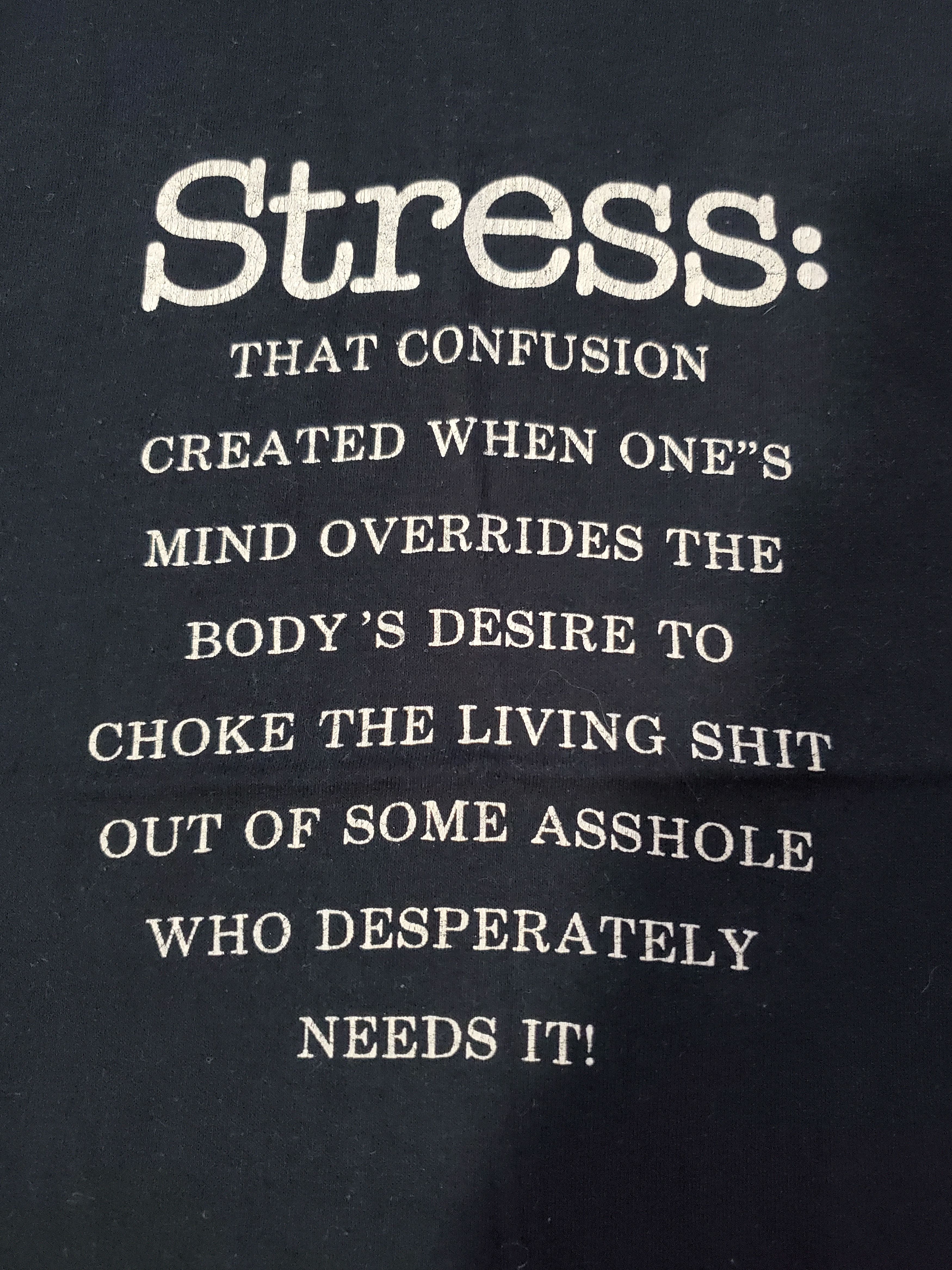 Vintage Vintage funny stress choke $hit out of a$$hole 80s Size US L / EU 52-54 / 3 - 2 Thumbnail