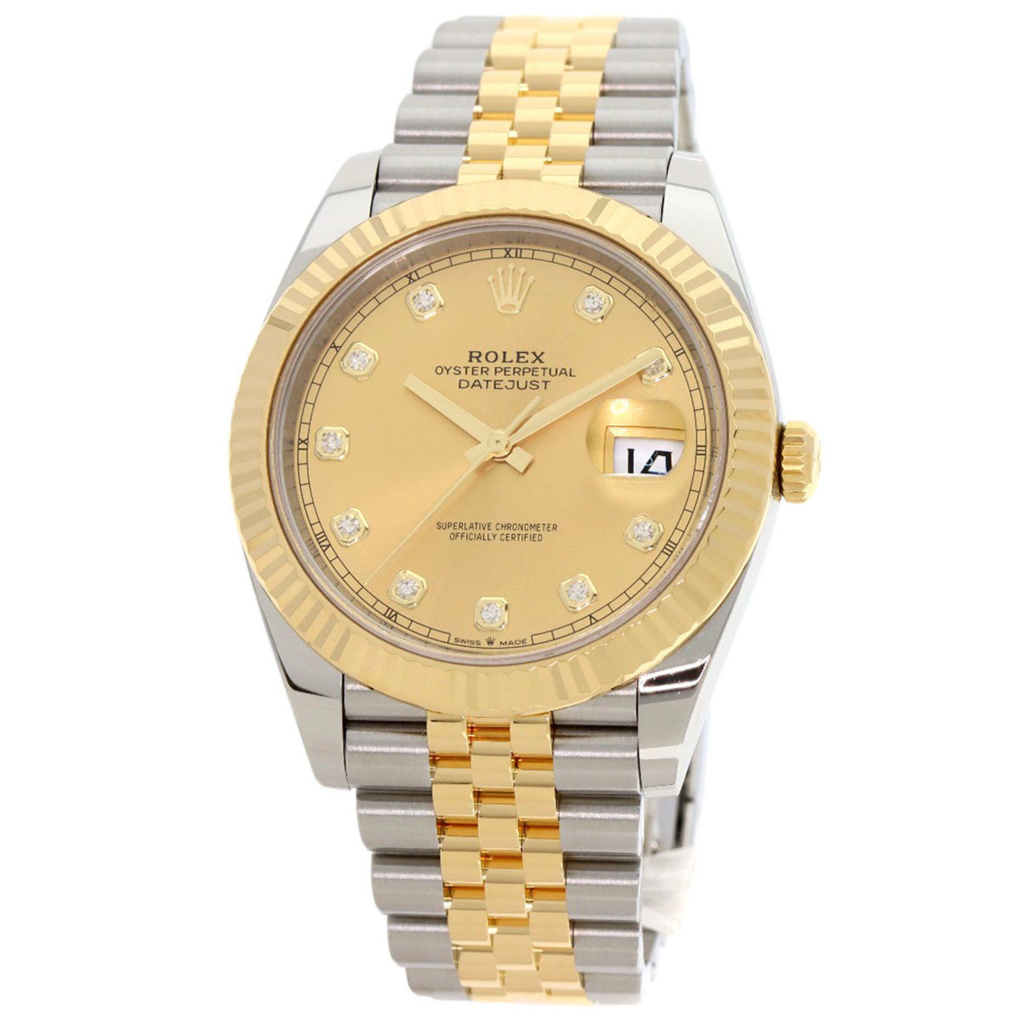 Rolex Rolex 126333G Datejust 41 10P Diamond Watch Stainless Steel SSxK18YG Men's ROLEX Size ONE SIZE - 1 Thumbnail