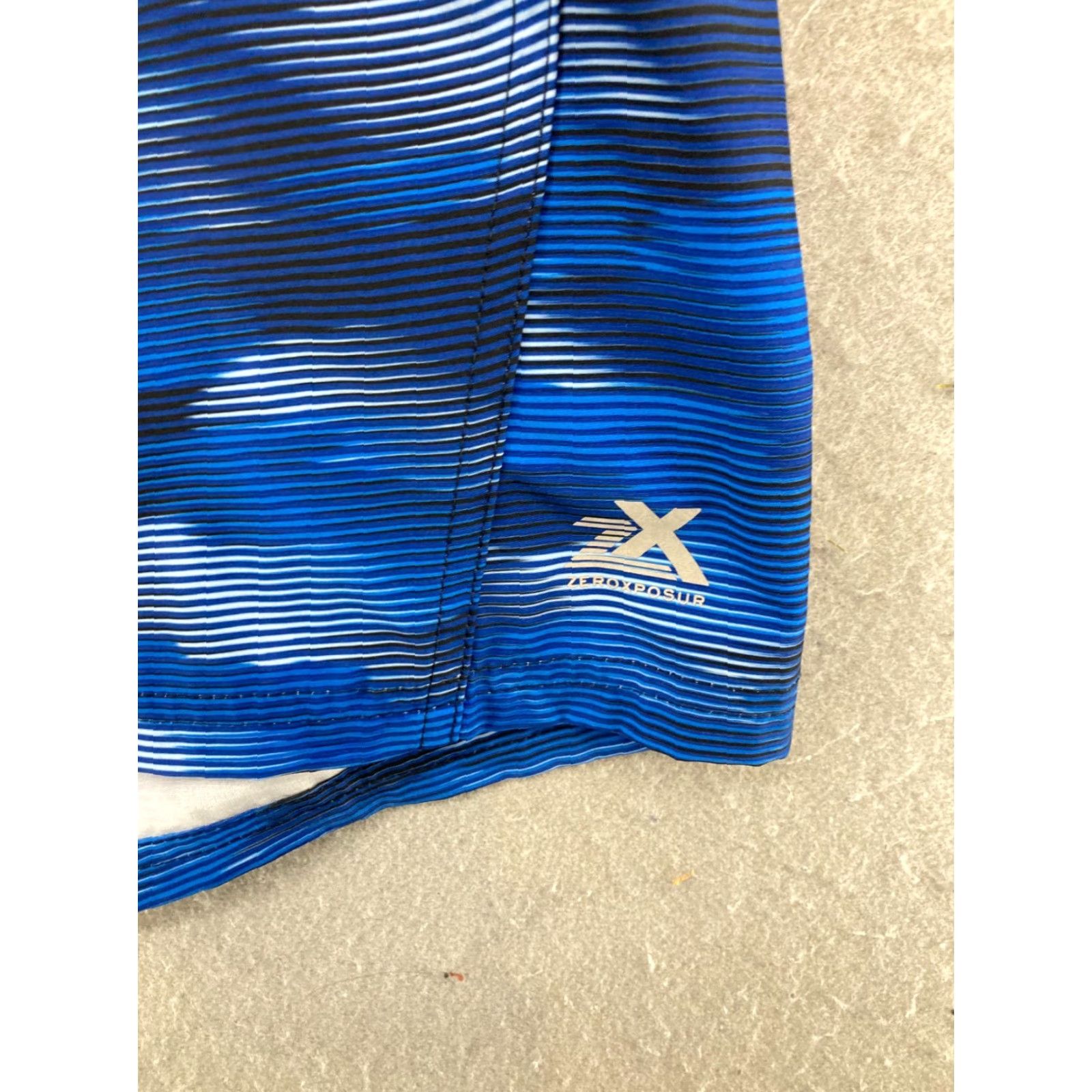 ZeroXposur ZeroXposur Mens Navy Blue Mass Plaid Swim Shorts 2XL Trunks Swimsuit UV Blue Plaid Beach Size US 39 - 6 Thumbnail