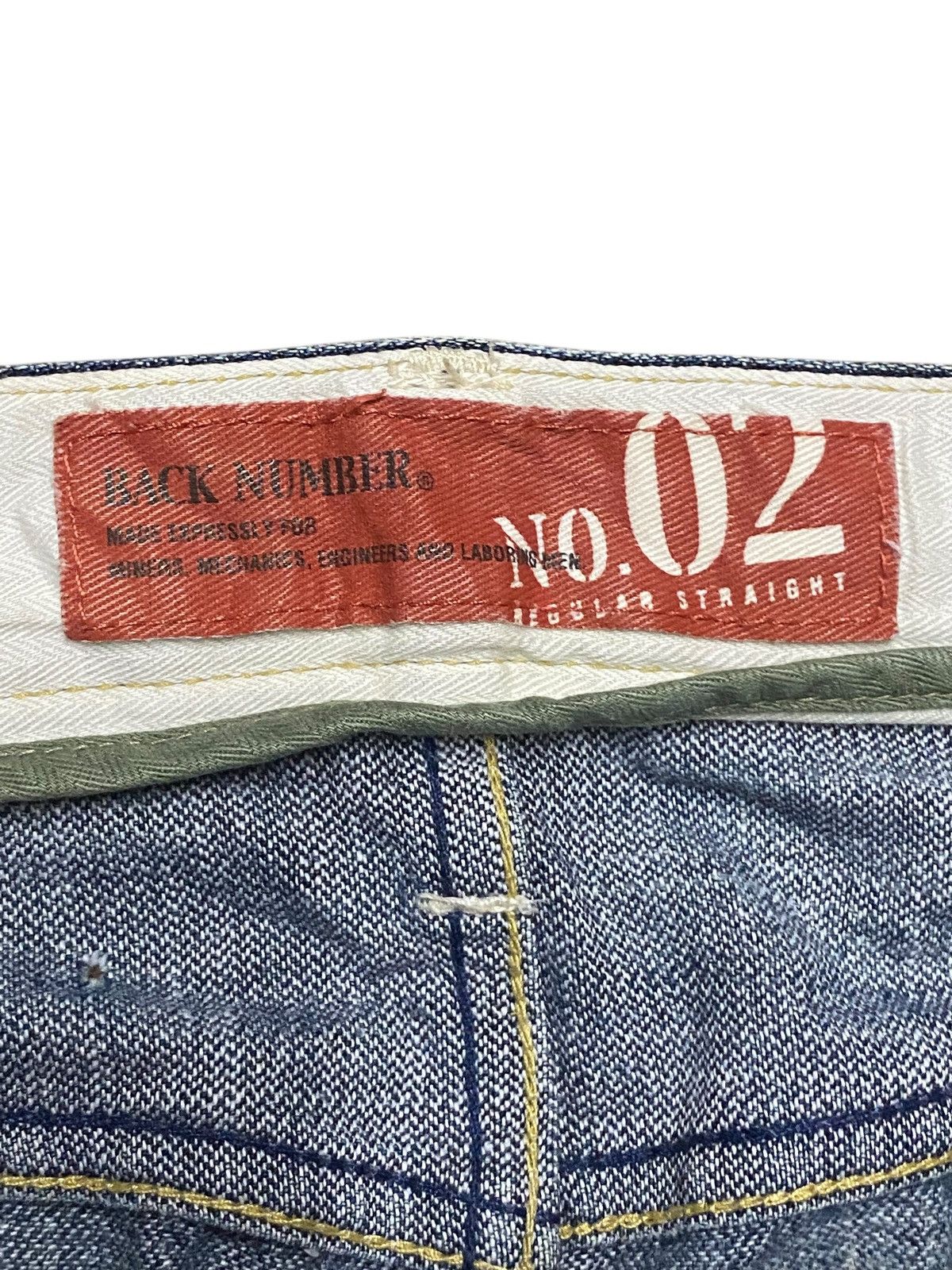 Japanese Brand Vintage Japanese Brand Back Number Faded Distressed Loose Size US 34 / EU 50 - 15 Thumbnail