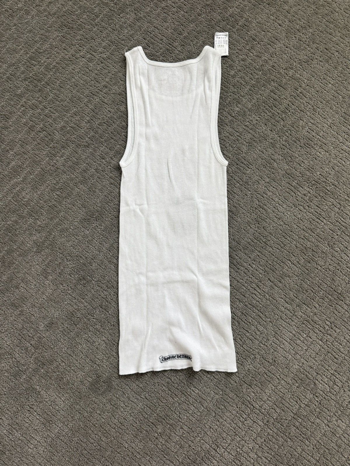 Chrome Hearts RICHARD STARK MIDDLE FINGER TANK TOP WHITE Size US M / EU 48-50 / 2 - 2 Thumbnail