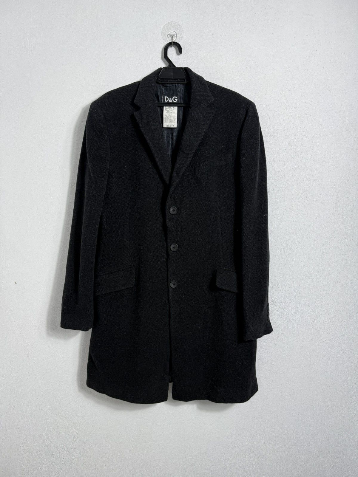Dolce & Gabbana Dolce & Gabbana Herigbone Long Coat Japan Market Only Rare Size US M / EU 48-50 / 2 - 1 Thumbnail