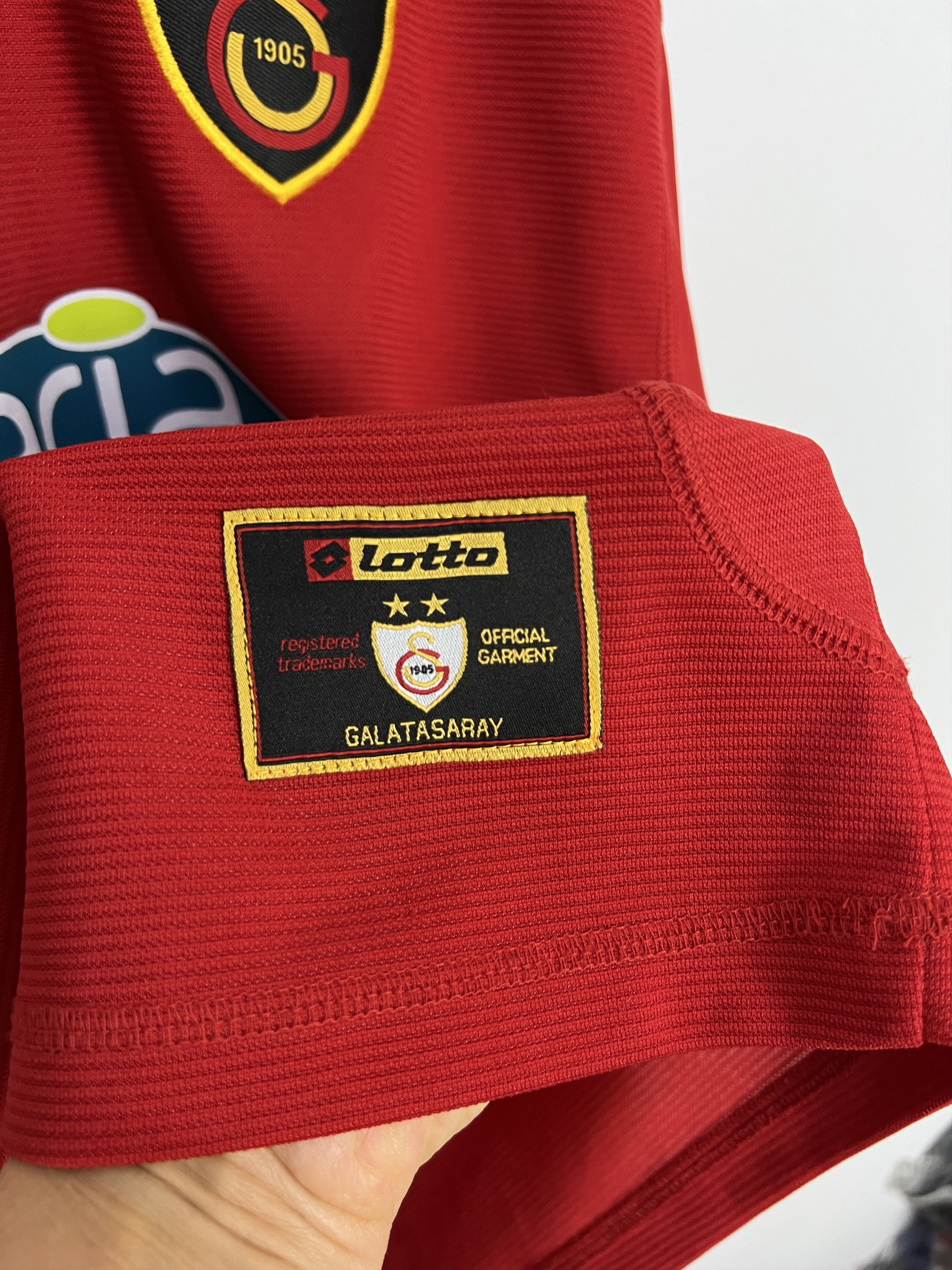 Lotto Sport Galatasaray football shirt Soccer Long Sleeve Jersey Trikot Size US XXL / EU 58 / 5 - 4 Thumbnail