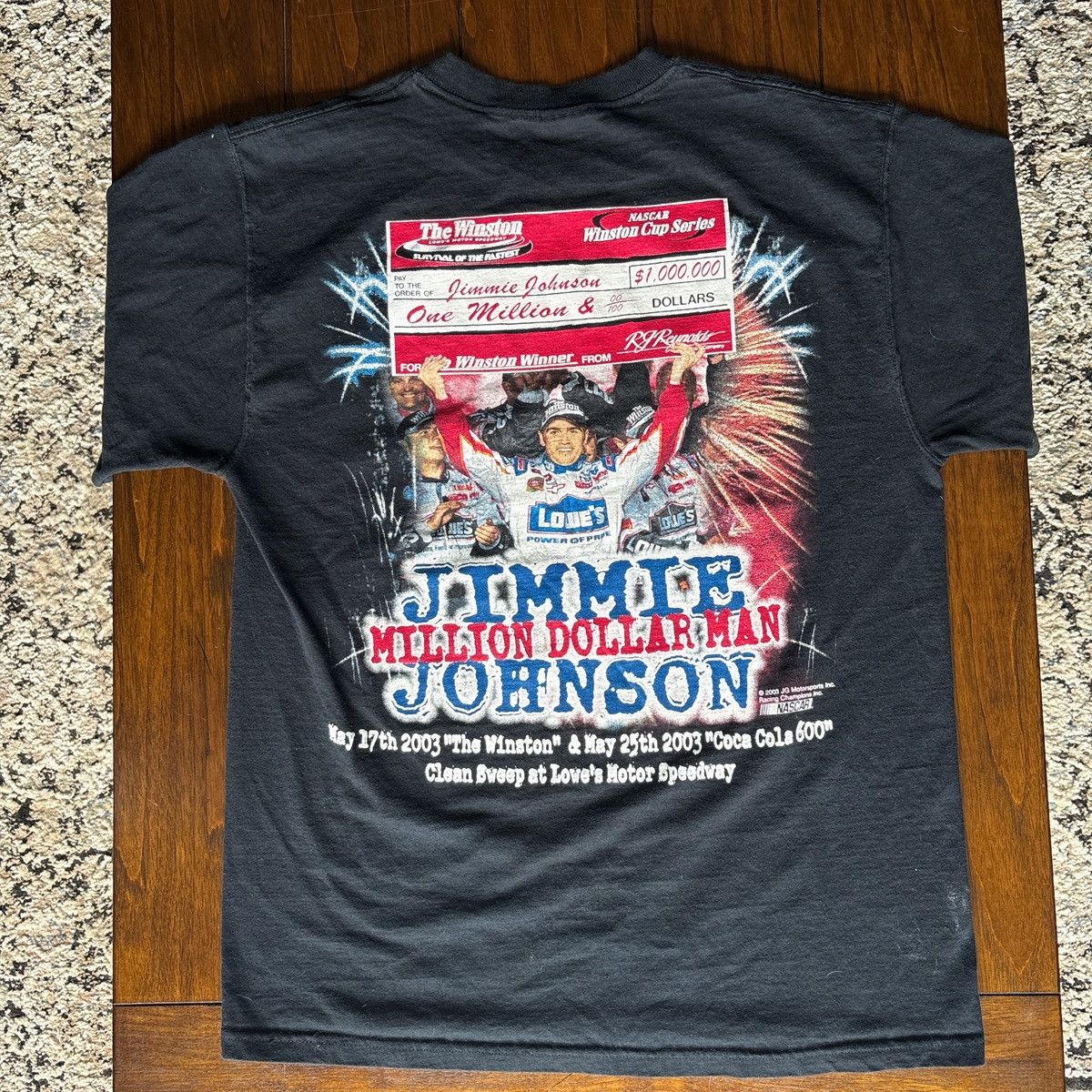Fruit Of The Loom Vintage nascar shirt Size US L / EU 52-54 / 3 - 3 Thumbnail