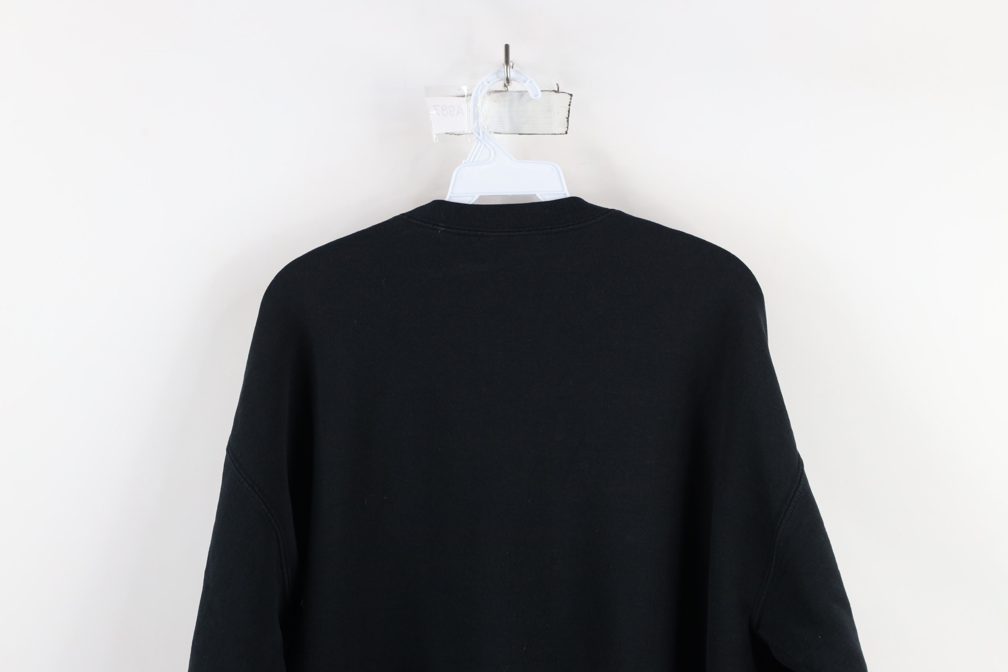 Vintage Vintage 90s Y2K Streetwear Blank Crewneck Sweatshirt Black Size US L / EU 52-54 / 3 - 11 Thumbnail