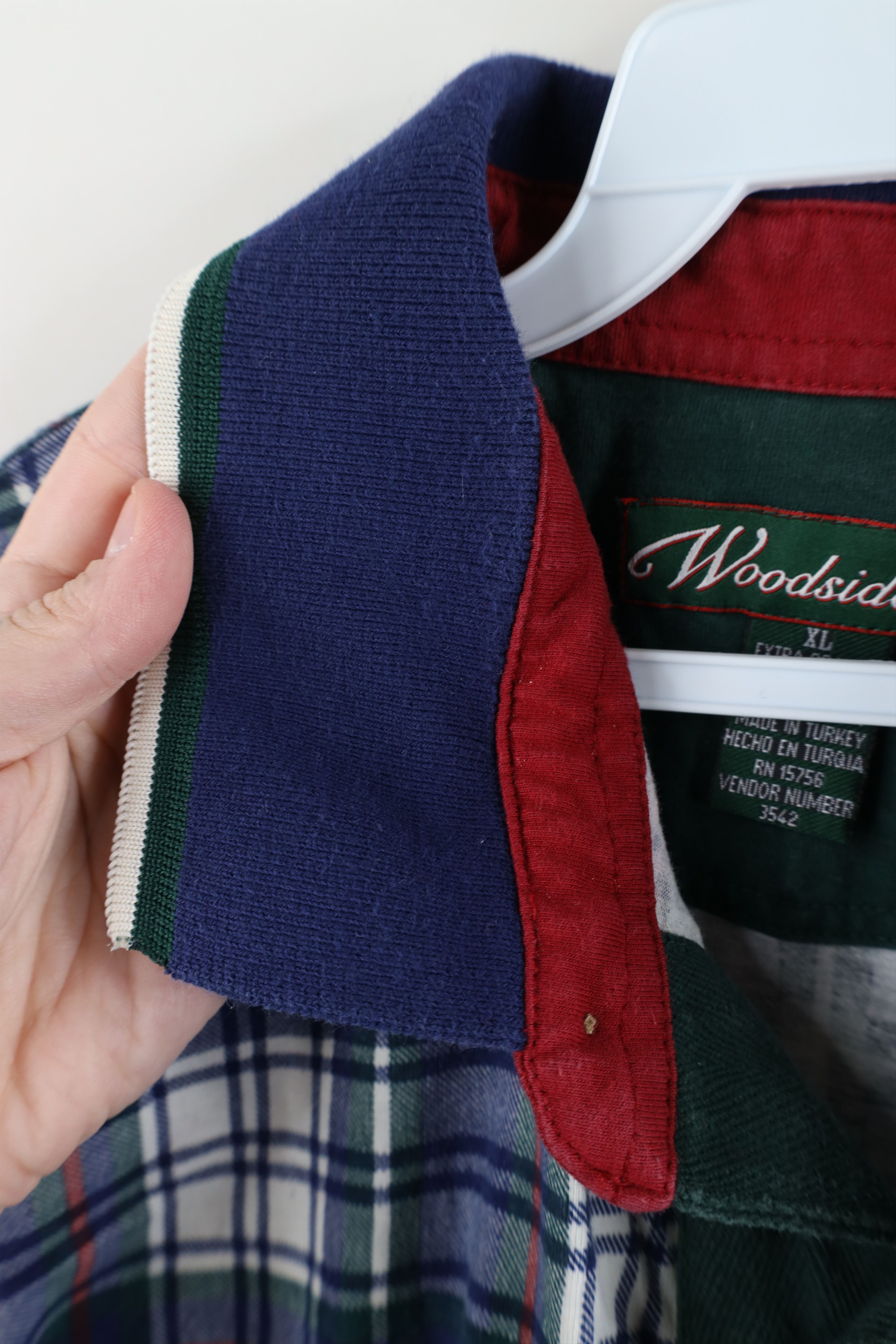 Vintage Vintage 90s Streetwear Fit Collared Golf Polo Shirt Plaid Size US XL / EU 56 / 4 - 8 Thumbnail