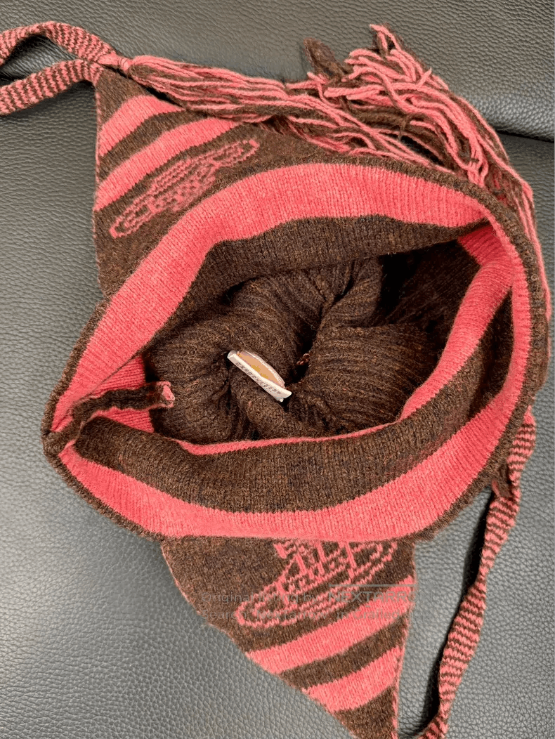 Vivienne Westwood Vivienne Westwood Pink and brown colorway - Saturn wool be Size ONE SIZE - 5 Thumbnail