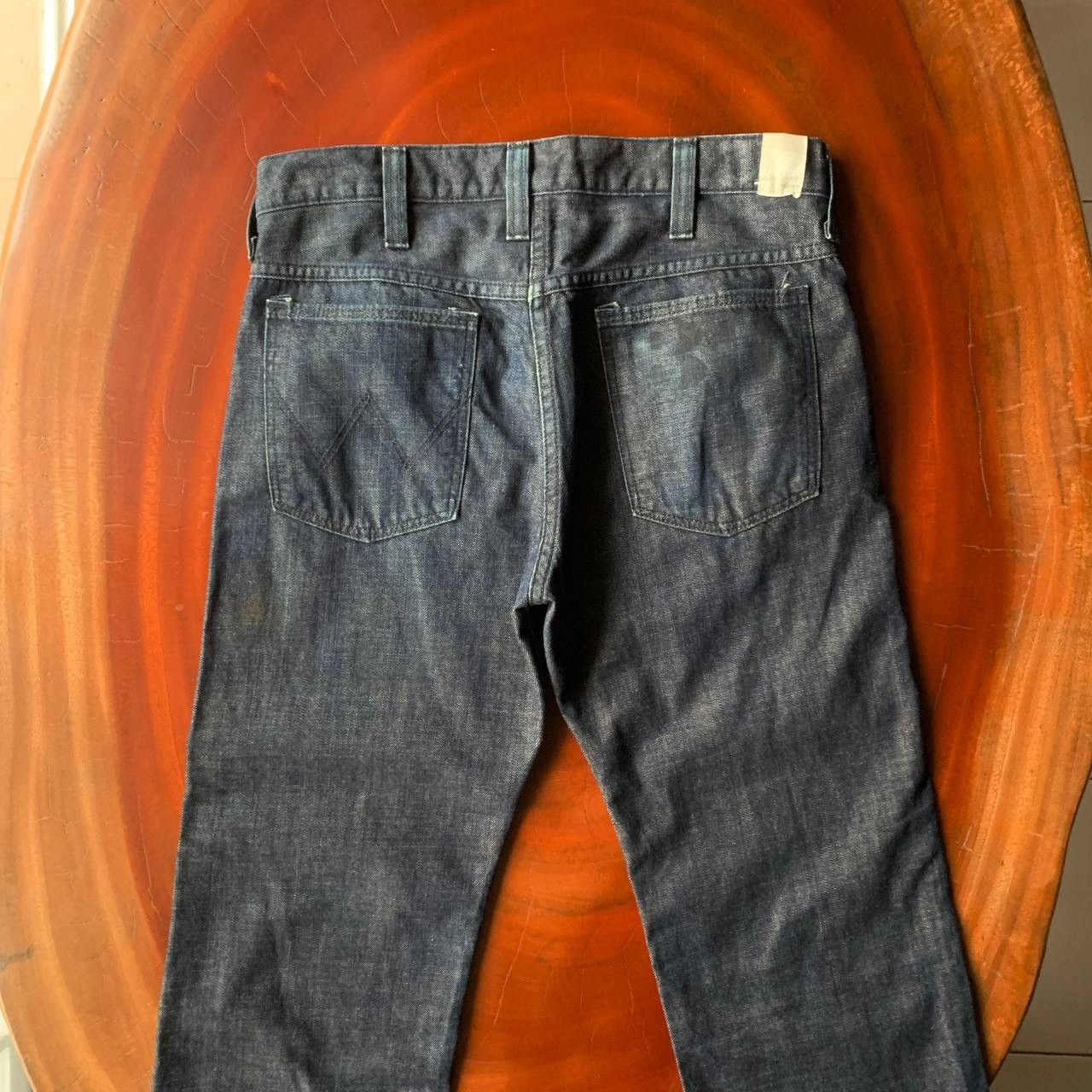 N.Hoolywood N.Hoolywood X Wrangler Blue Bell’s Dark Blue Denim Pants Size US 31 - 4 Thumbnail