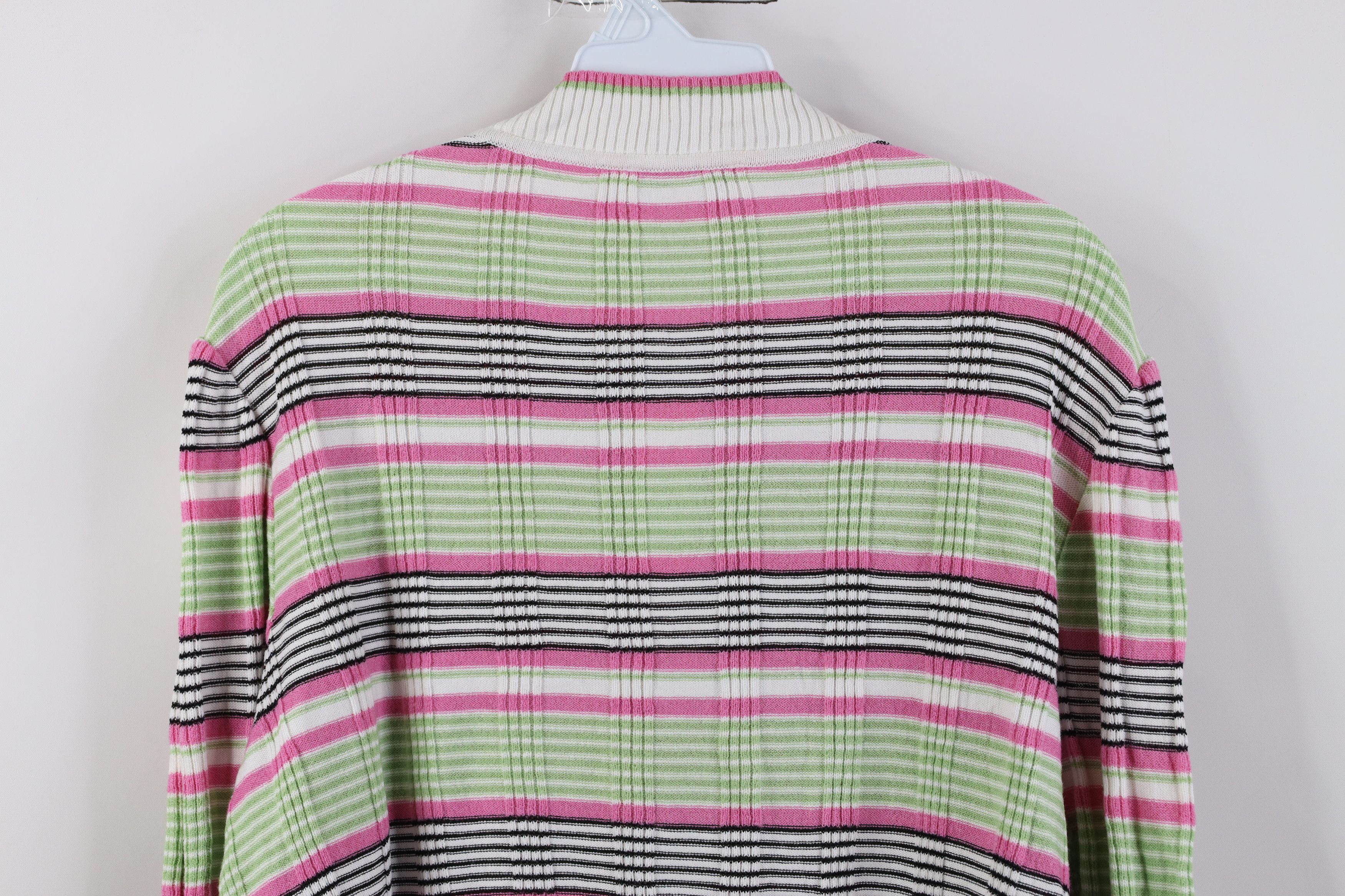 St. John Vintage St John Sport Ribbed Knit Half Zip Sweater Plaid Size L / US 10 / IT 46 - 11 Thumbnail