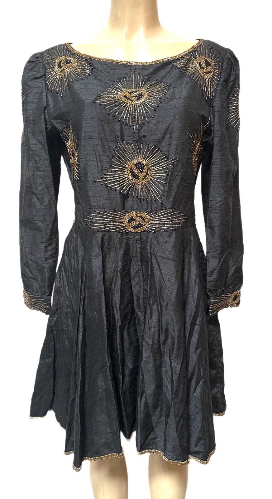 Other Sequin Black Copper Egyptian Style Cocktail Dress size 14 Size XL / US 12-14 / IT 48-50 - 1 Preview