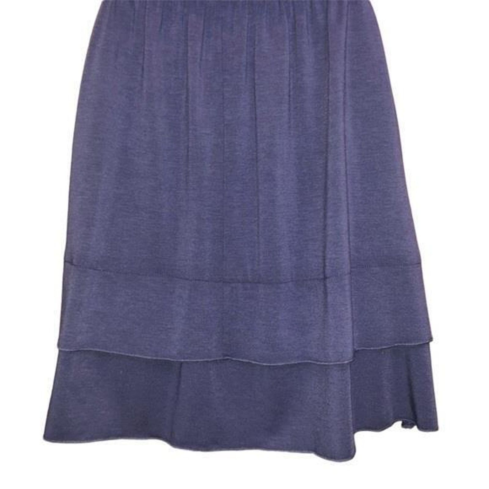 Other Xhilaration Casual Navy Blue Ruffle Sleeveless Belted Dress Size XS / US 0-2 / IT 36-38 - 4 Thumbnail