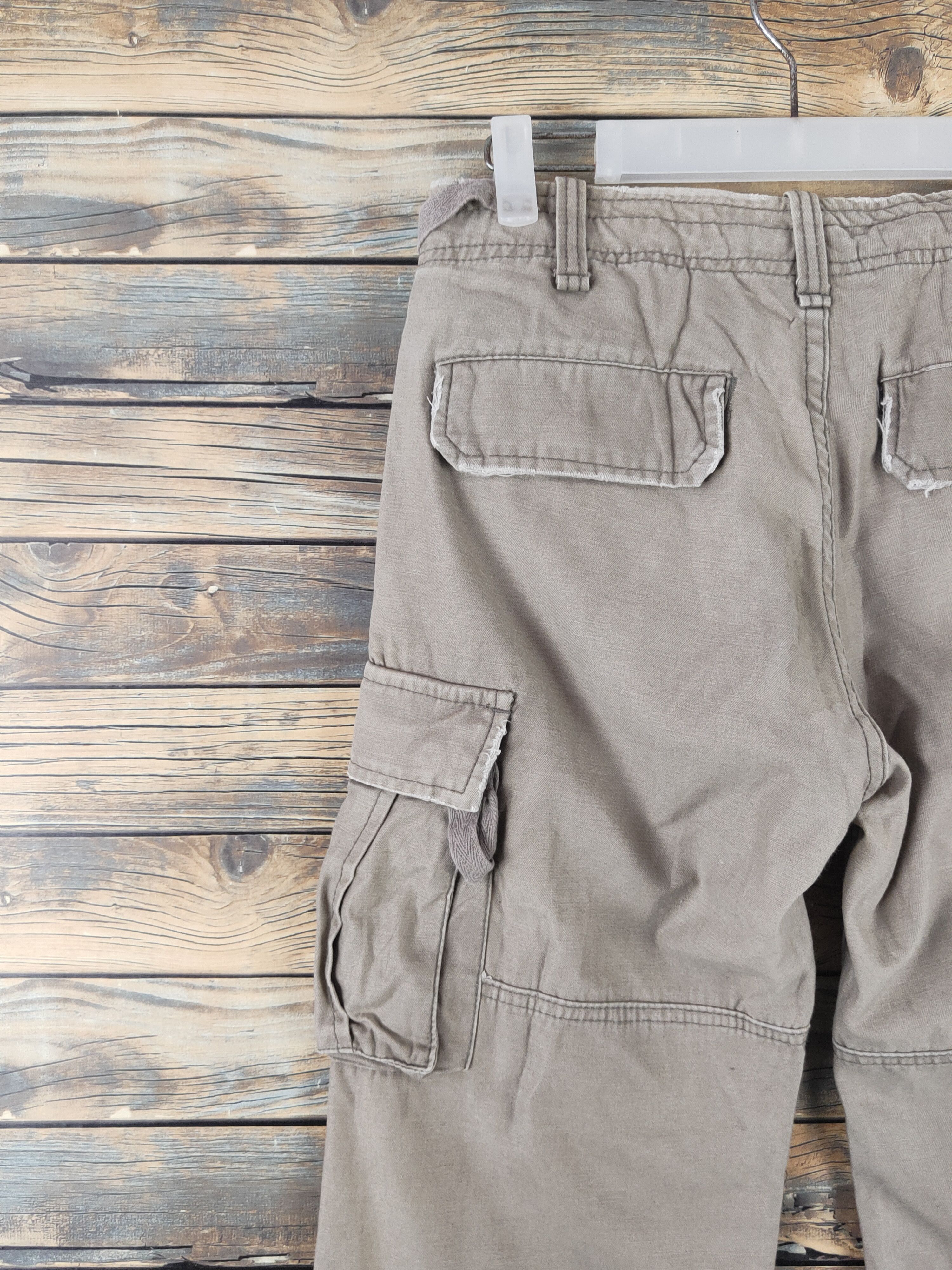 Japanese Brand DL Jungle Storm Olive Faded Multipocket Cargo Pants #450 Size US 30 / EU 46 - 8 Thumbnail