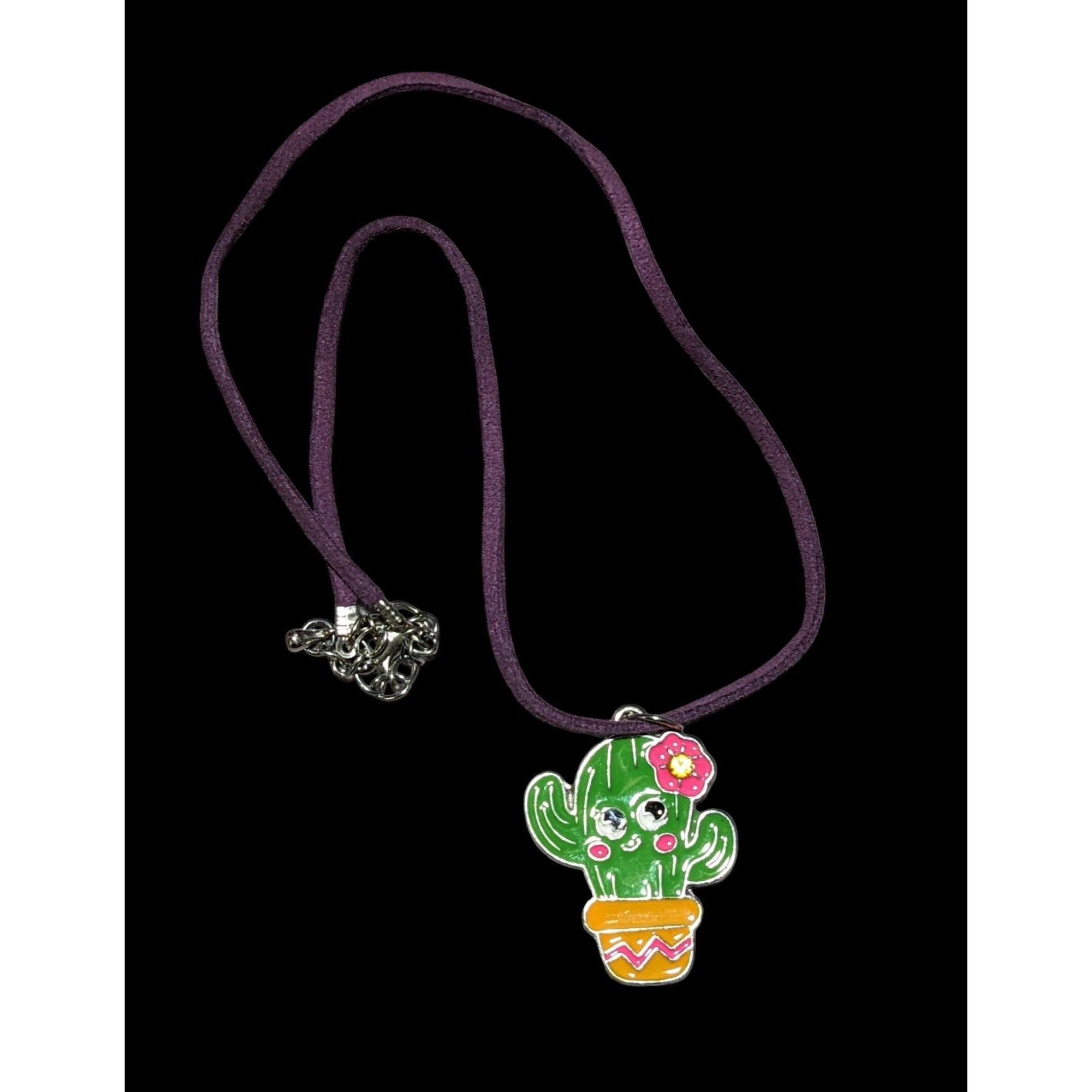 Other Smiling Bright Cactus Enamel Pendant Necklace Size ONE SIZE - 2 Thumbnail