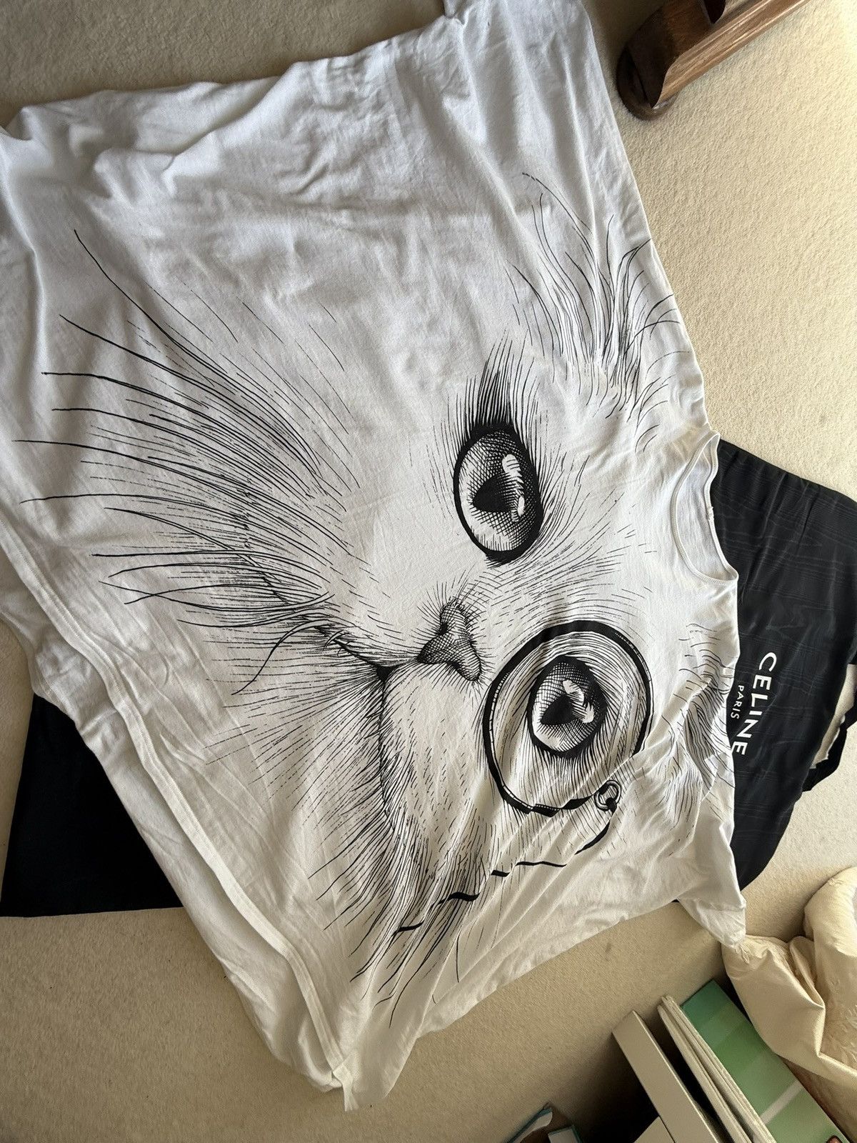 Other Rare Sold Out Rory Dobner cat monocle print tunic t shirt Size US L / EU 52-54 / 3 - 9 Thumbnail