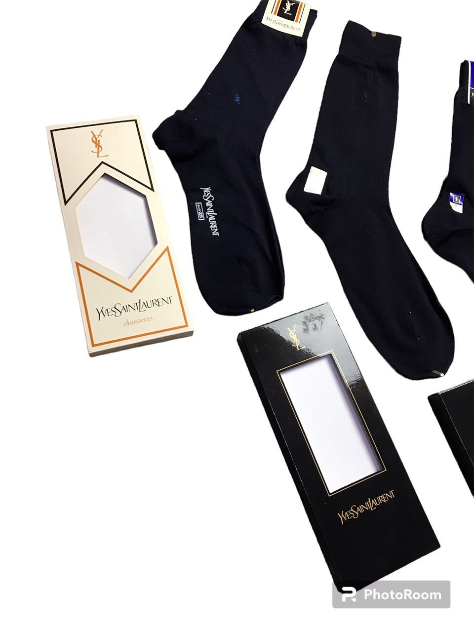 Yves Saint Laurent 4 Pairs YSL Socks Size ONE SIZE - 2 Thumbnail
