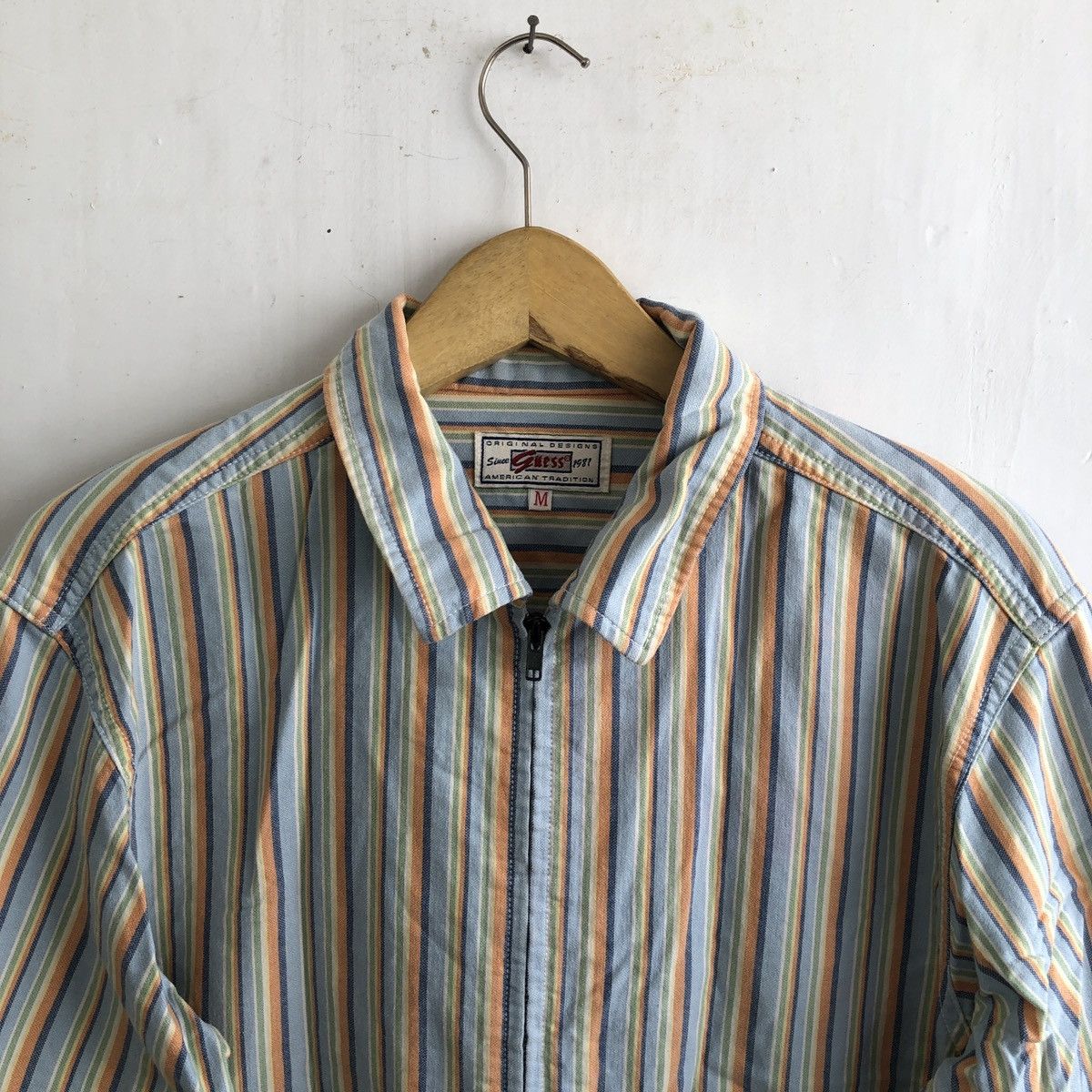 Guess × Japanese Brand × Vintage GUESS STRIPE RAINBOW COTTON JACKET Size M / US 6-8 / IT 42-44 - 2 Thumbnail