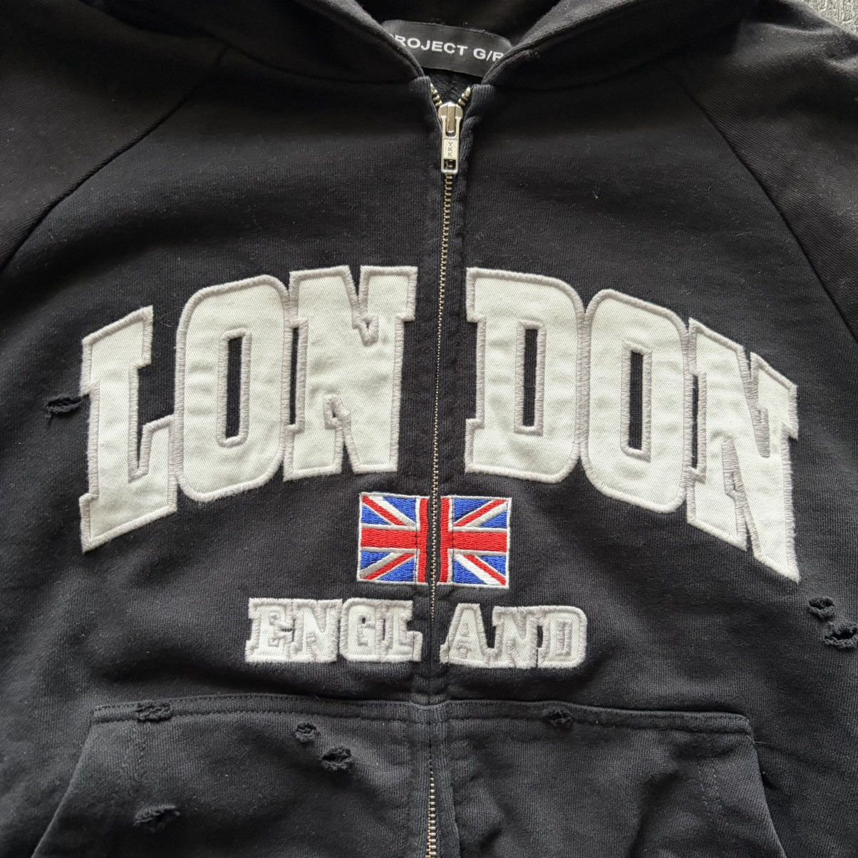 PROJECT G/R PROJECT GR RECONSTRUCTED FOLDED ZIP HOODIE LONDON stk Size US M / EU 48-50 / 2 - 2 Thumbnail