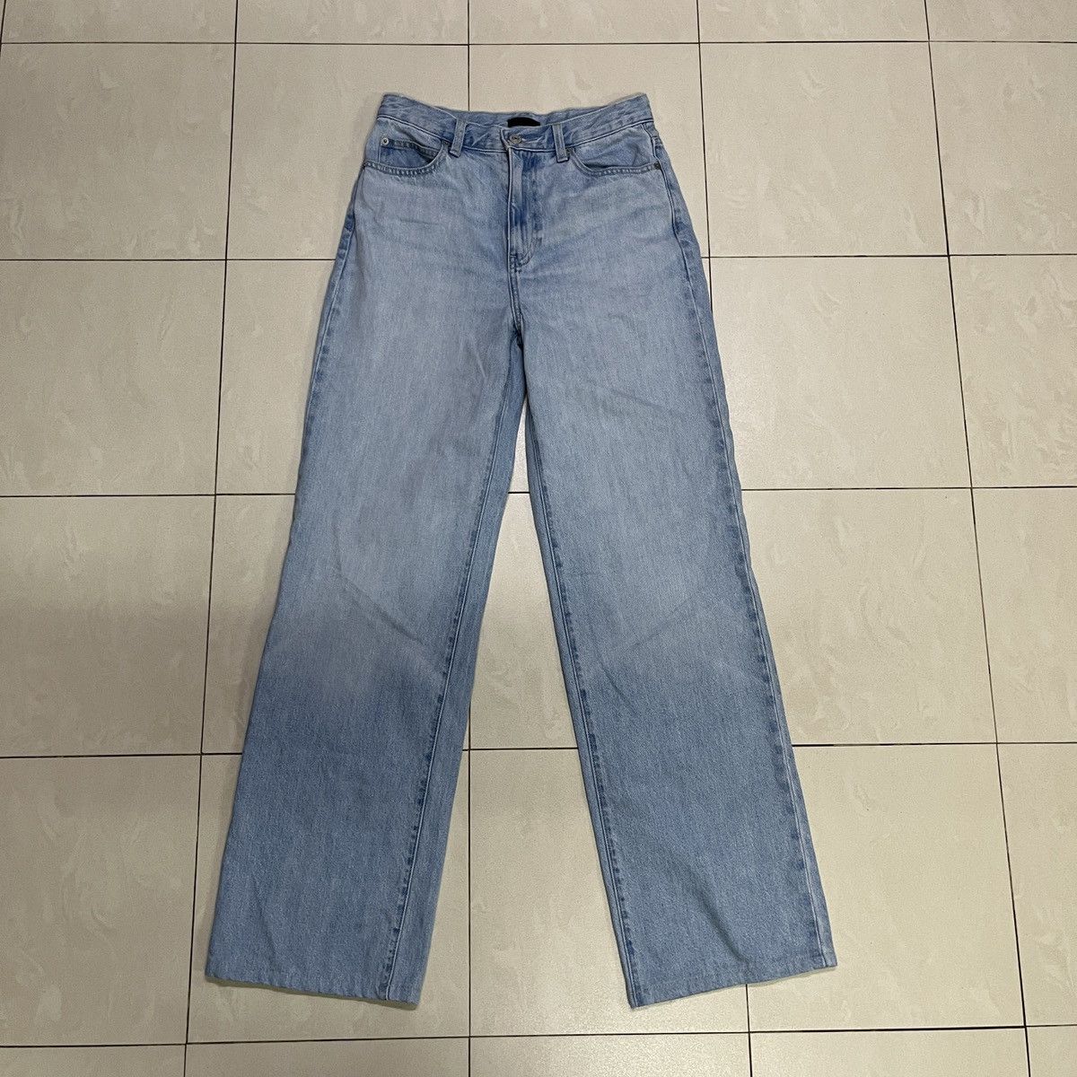 Japanese Brand × Uniqlo × Vintage Uniqlo Baggy Wide Jeans Size US 28 / EU 44 - 2 Thumbnail