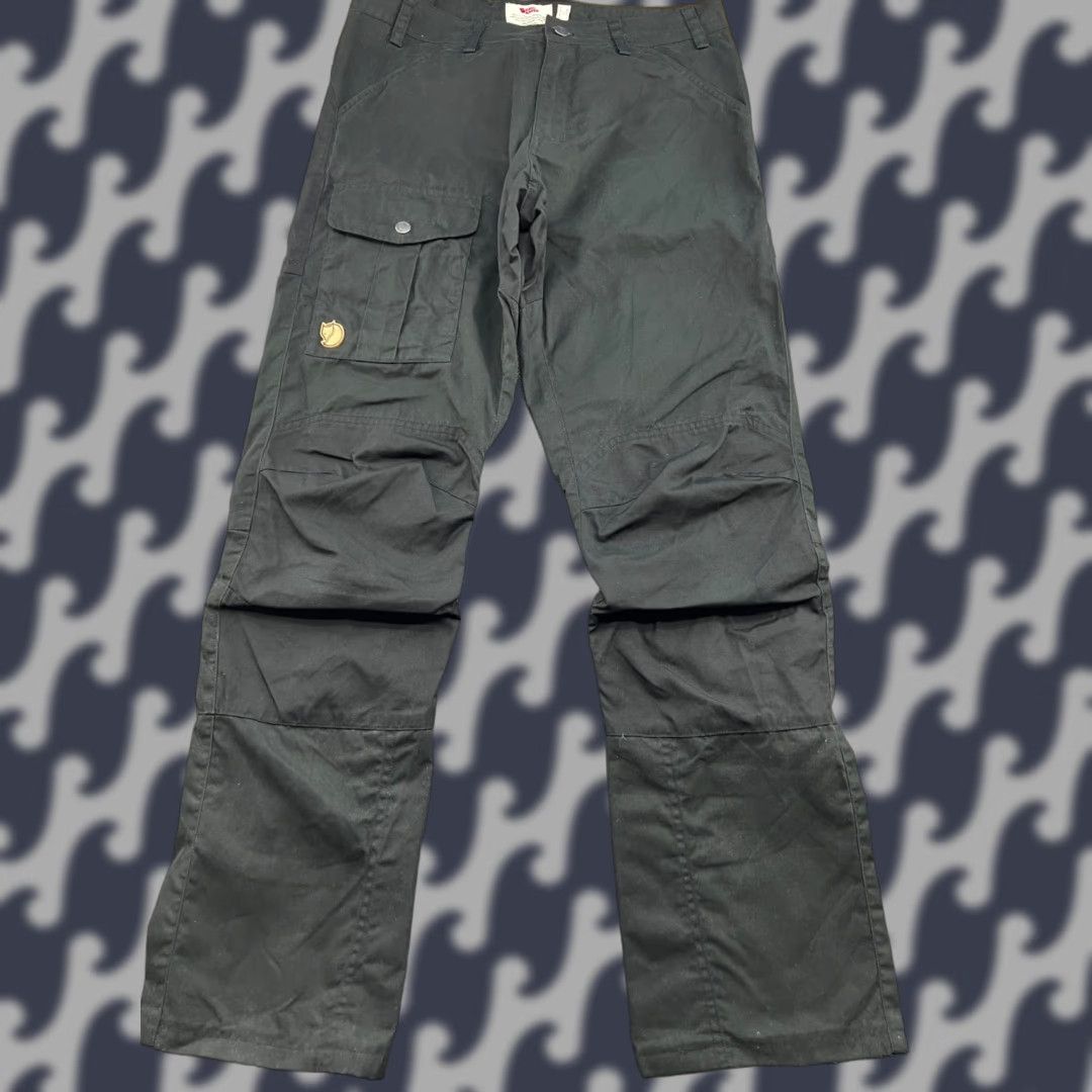 Vintage Fjällräven Niis Trousers Mens Pants 46 Black G-1000 Outdoor Hiking Track Pants Mens 46 Black Size US 30 / EU 46 - 1 Thumbnail
