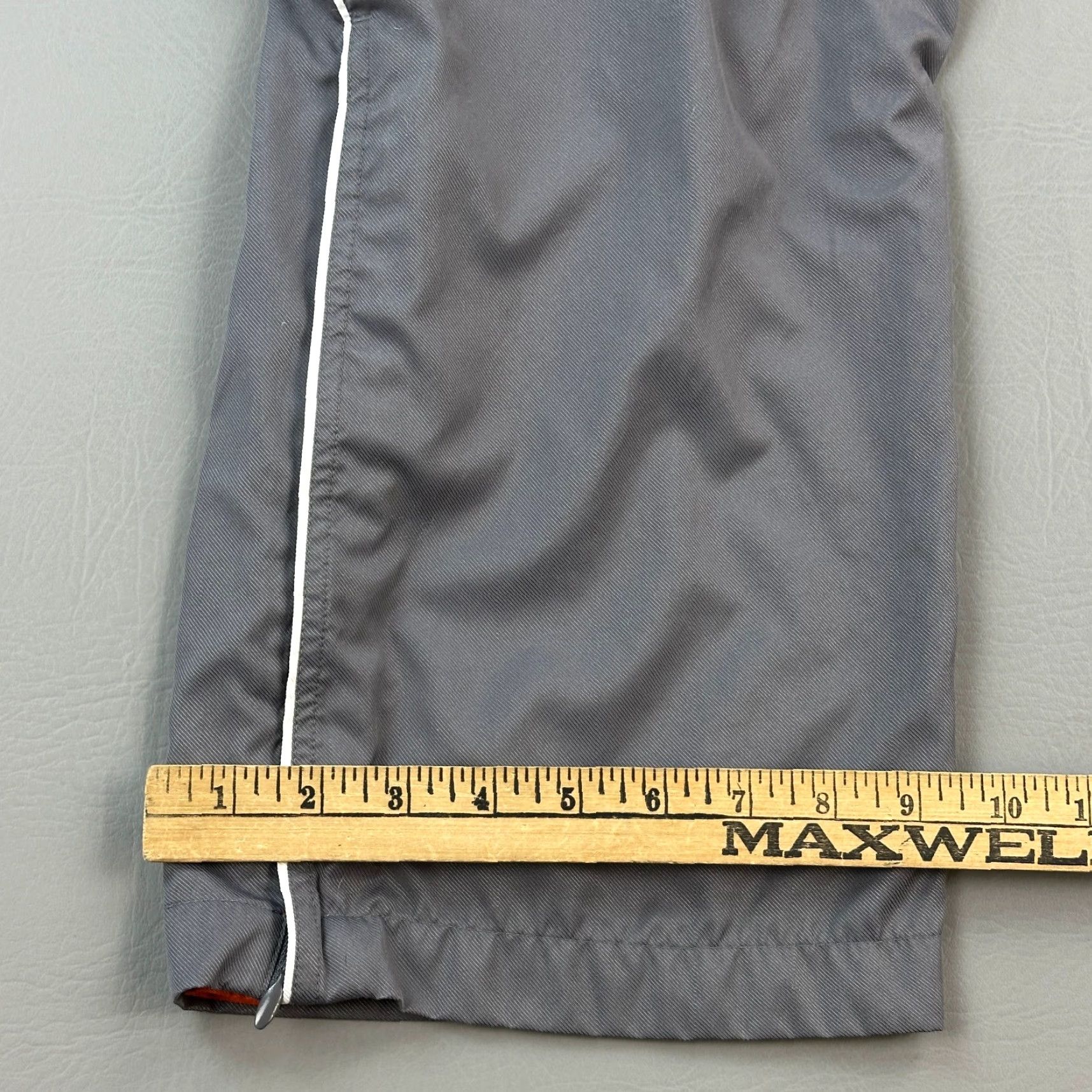 Nike VINTAGE Nike Track Pants Women L Gray Baggy Fleece Lined Ankle Zip Y2K Size 36" / US 14 / IT 50 - 6 Thumbnail
