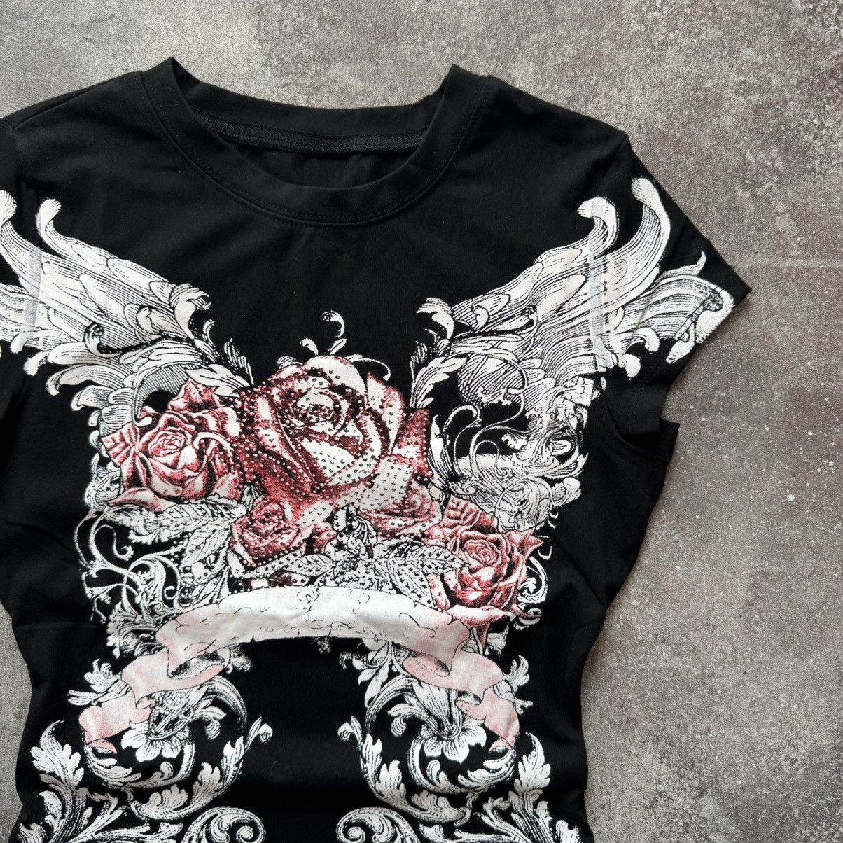 If Six Was Nine Amazing Y2K Super Sexy Gothic Rave T-Shirt Size S / US 4 / IT 40 - 4 Thumbnail