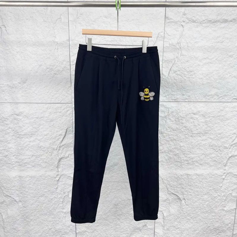 Dior Casual Black Cotton Pants for Men 0089