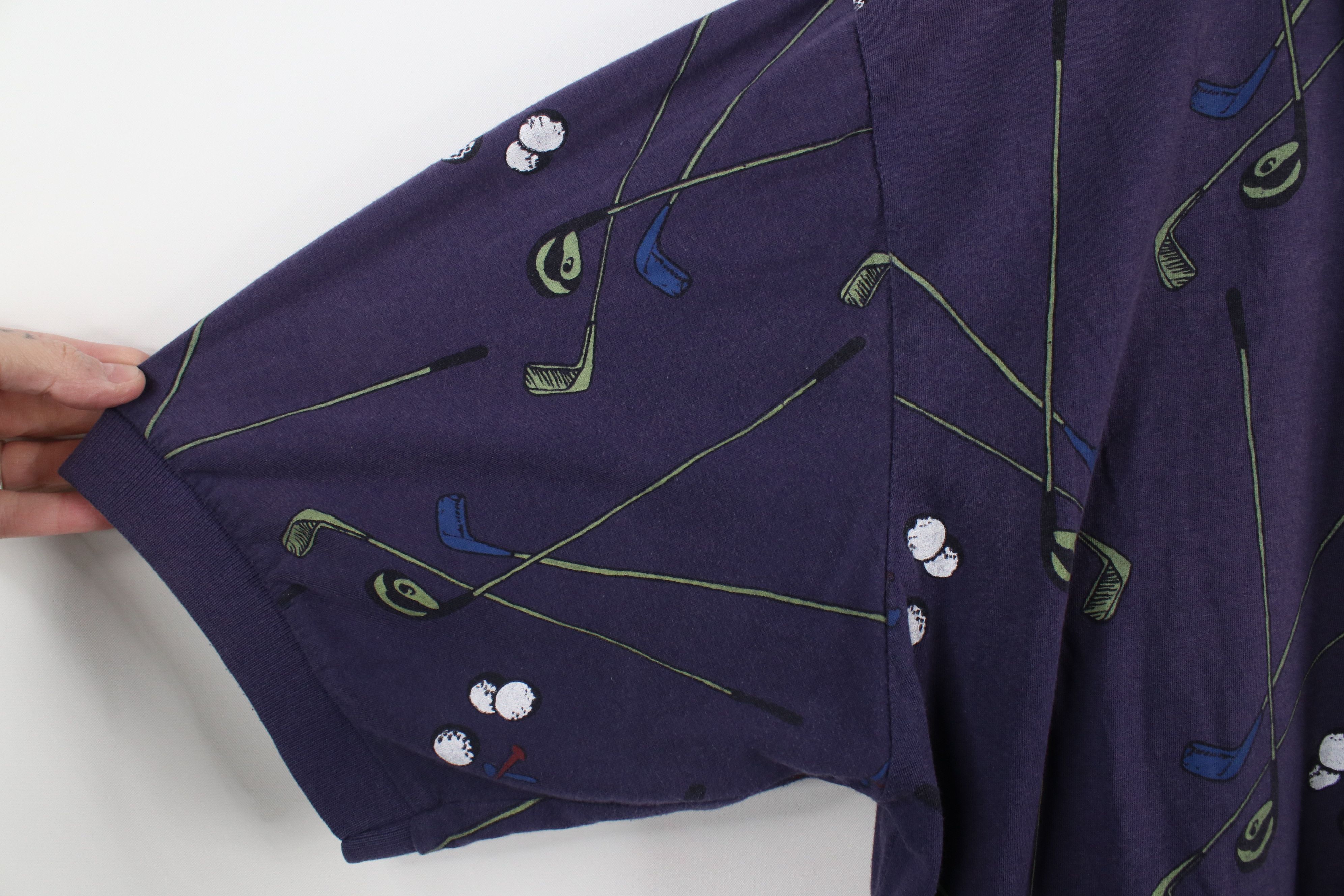 Vintage Vintage 90s Streetwear All Over Print Collared Polo Shirt Size US L / EU 52-54 / 3 - 9 Thumbnail