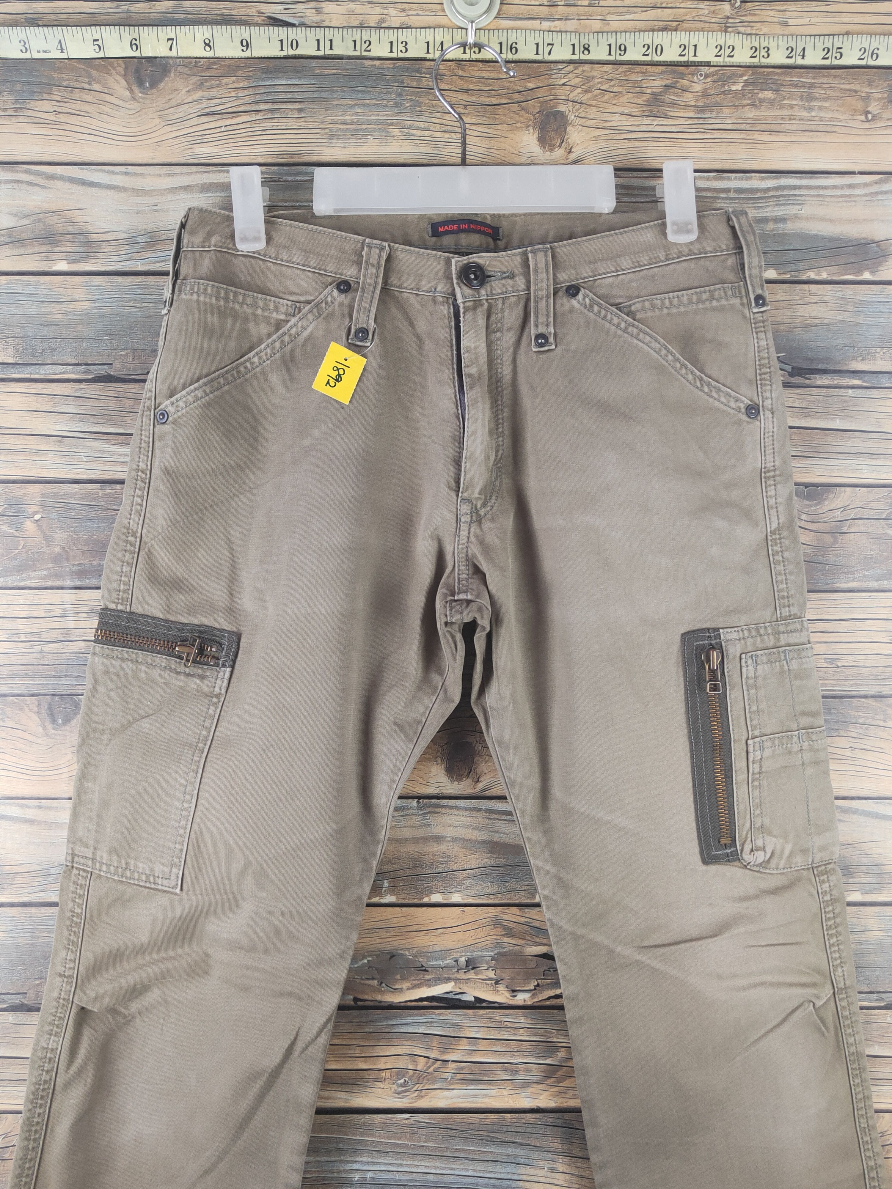 Japanese Brand DL Japanese Brand Olive Multipocket Cargo Pants #1892 Size US 30 / EU 46 - 2 Thumbnail