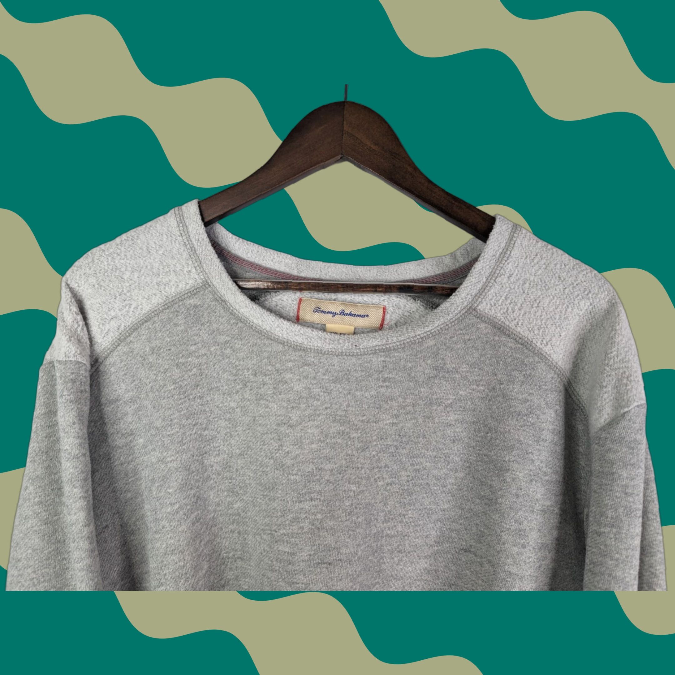 Tommy Bahama Tommy Bahama Sweatshirt Men 2XL Grey Marlin Logo Fleece Pullover Crew Neck Size US XXL / EU 58 / 5 - 1 Thumbnail