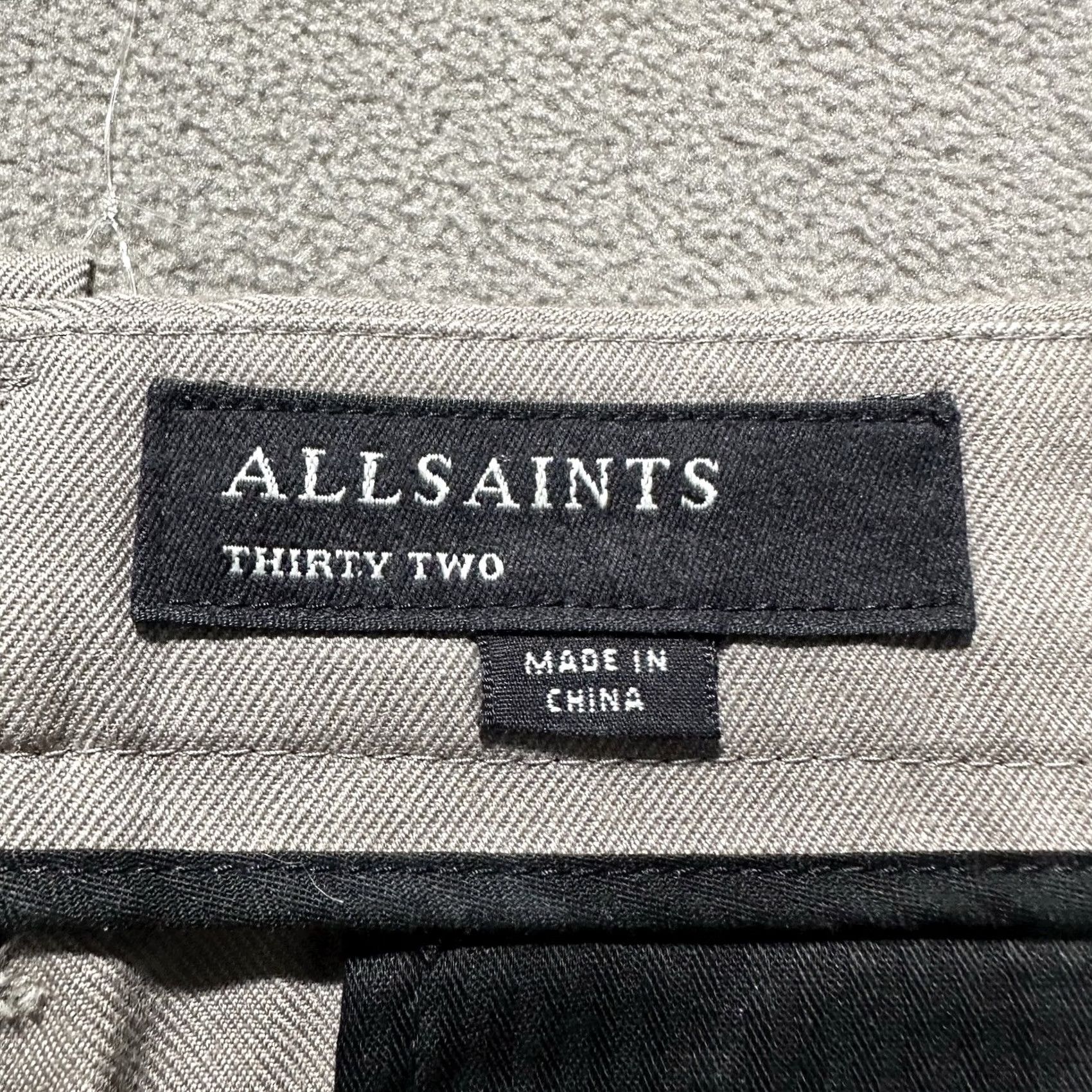 Allsaints Allsaints Pants Men 32 (35x26) Beige Tallis Trouser Pleated Wool Blend Cropped Size US 32 / EU 48 - 7 Thumbnail
