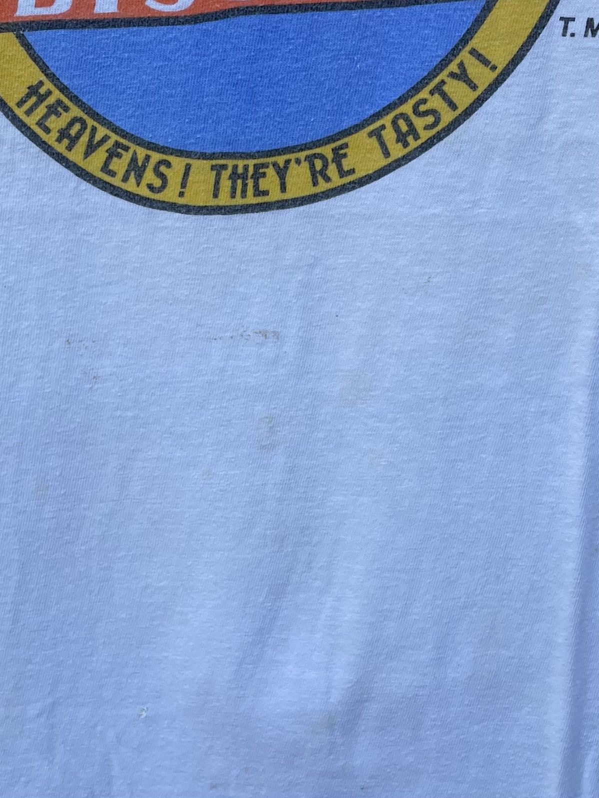 Other Vintage 80s Powdermilk Biscuits Single Stitch White T-Shirt Size US M / EU 48-50 / 2 - 3 Thumbnail