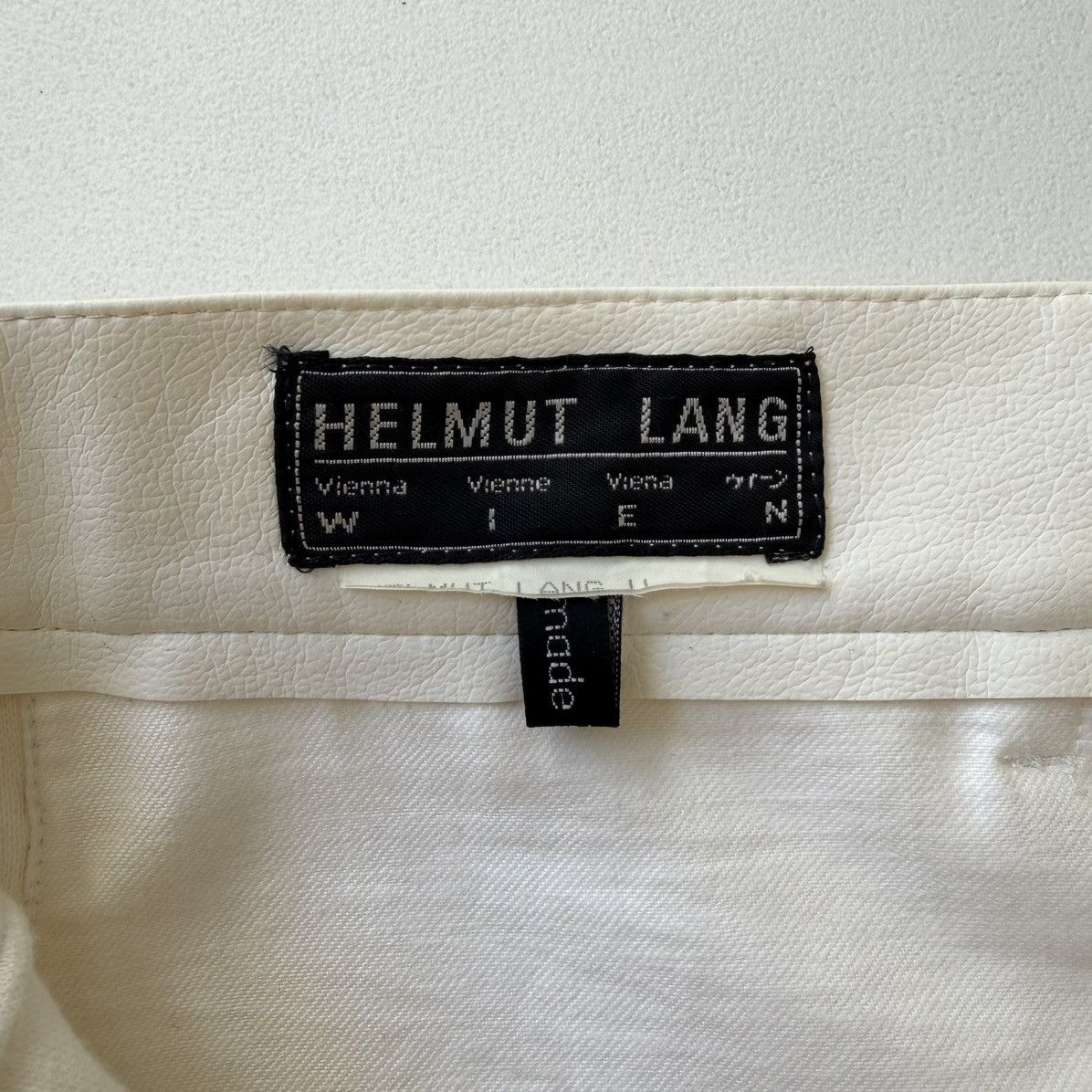 Helmut Lang 1980s Sample White Vegan Leather Pants Size US 30 / EU 46 - 5 Thumbnail