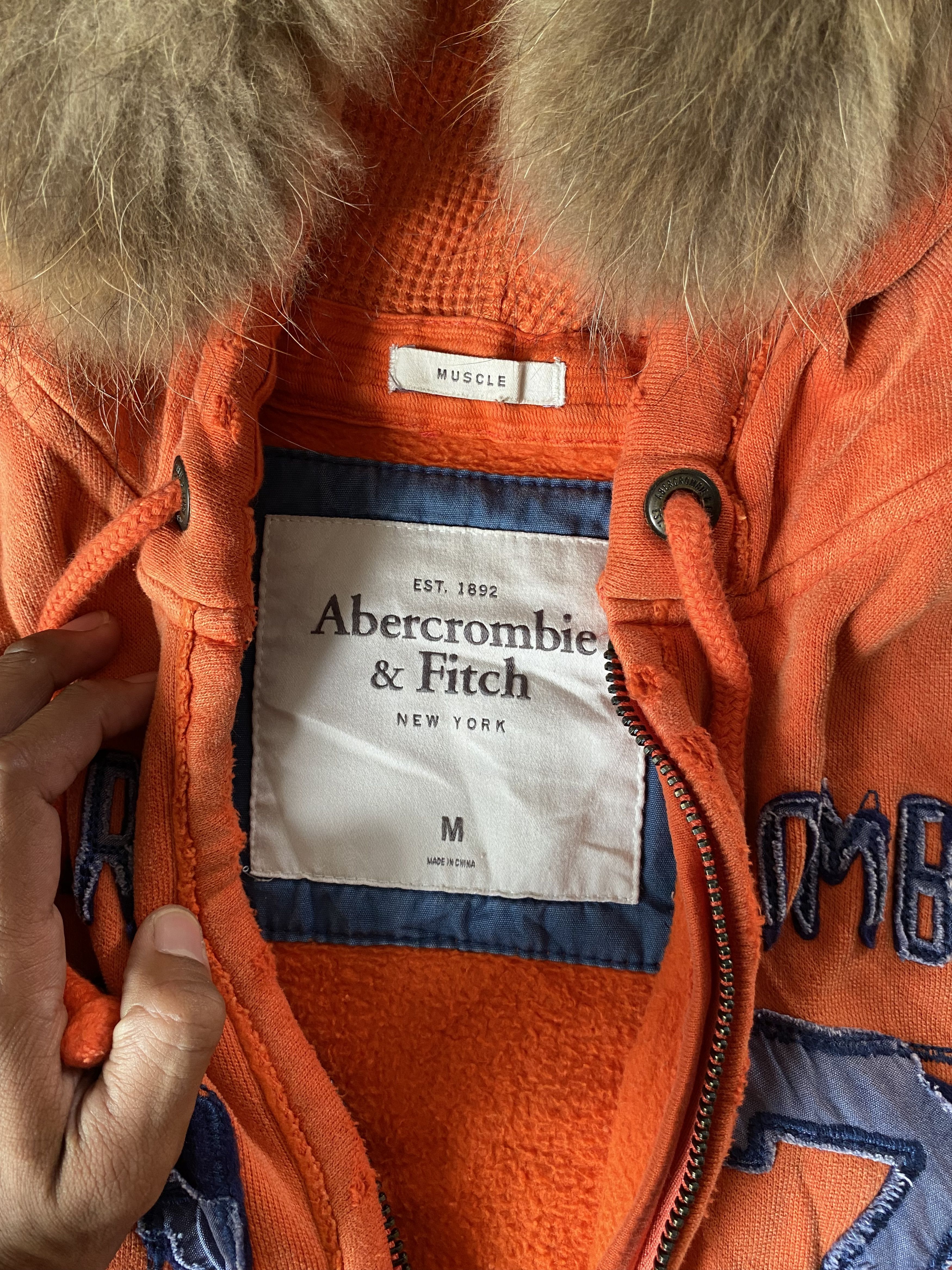 Abercrombie & Fitch Abercrombie distressed wash Fur hoodie numbernine style Size US M / EU 48-50 / 2 - 6 Thumbnail