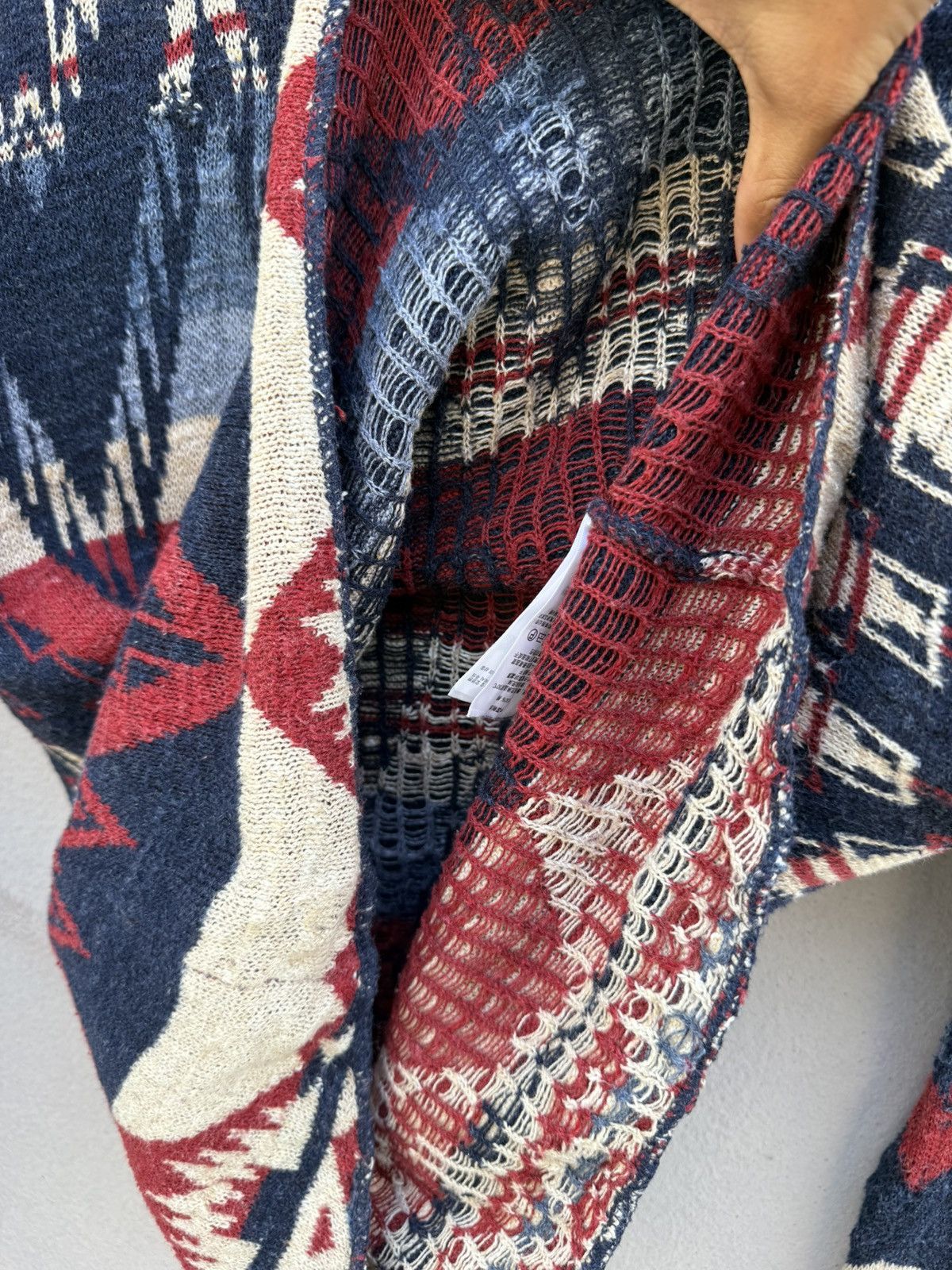 Denim & Supply Ralph Lauren Denim & Supply by Ralph Lauren Aztec Knitted Loose Collar Size S / US 4 / IT 40 - 10 Thumbnail