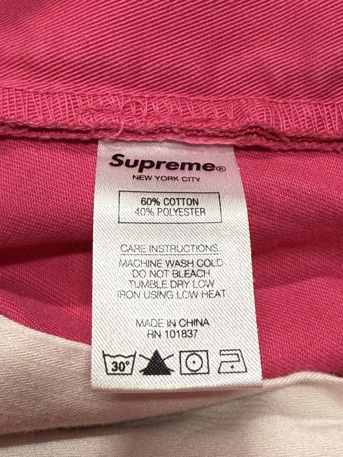 Supreme Supreme Bright Pink Work Pants FW20 Sz. 30 Size US 30 / EU 46 - 7 Thumbnail
