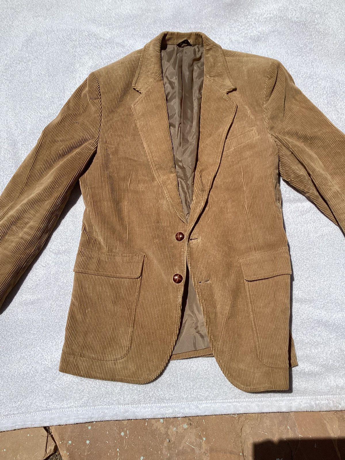 Other Vintage 1990s/Y2K classic directions corduroy tan blazer top Size 38L - 2 Thumbnail