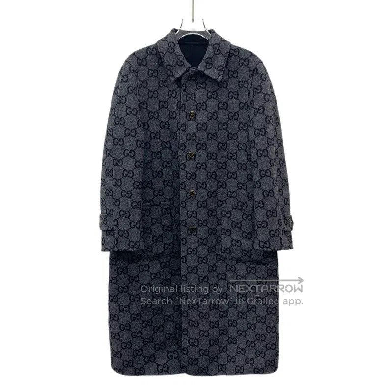 Gucci Gucci Black logo jacquard full print wool lapel single-bre Size XS / US 0-2 / IT 36-38 - 1 Thumbnail