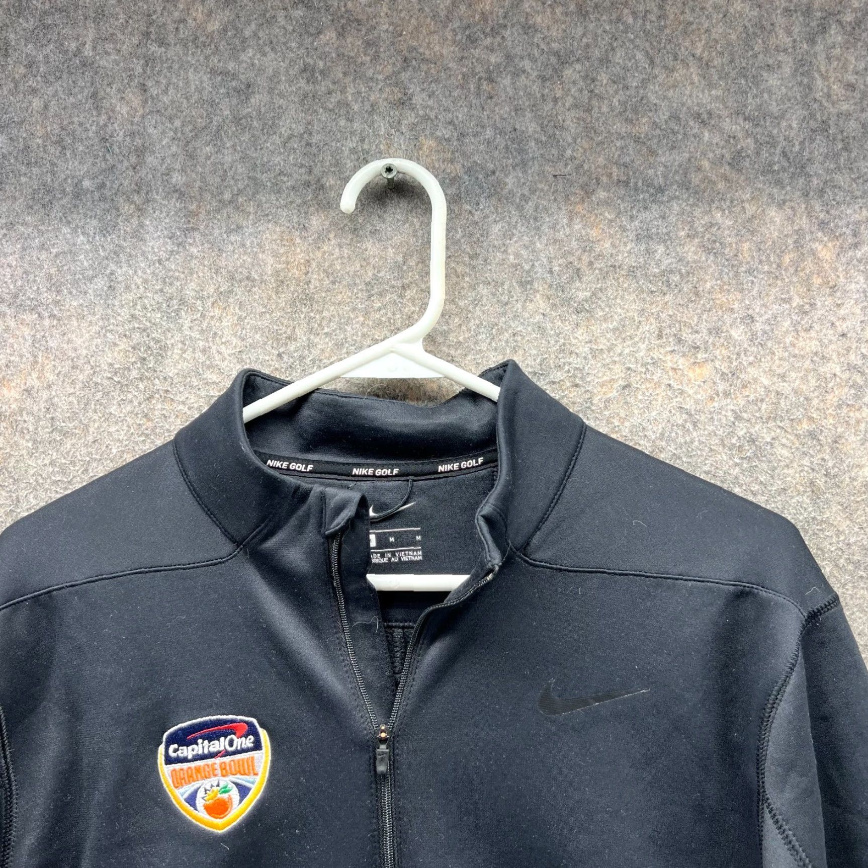 Nike Nike Sweatshirt Mens Medium Black Playoff Semifinal Golf Thermal Fit Orange Bowl Size US M / EU 48-50 / 2 - 4 Thumbnail