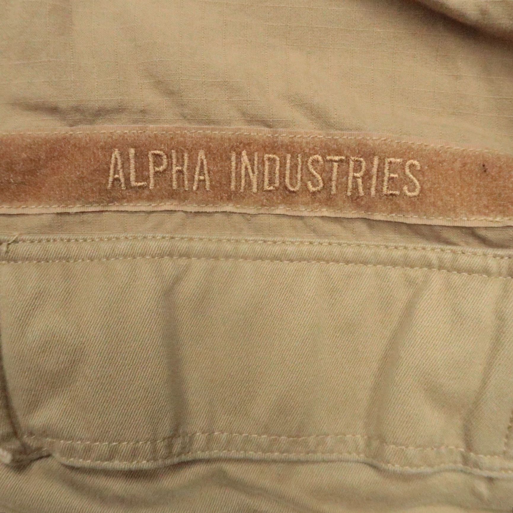 Alpha Industries VINTAGE Alpha Industries Jacket Mens XL Khaki Mixed Media Military Jacket Size US XL / EU 56 / 4 - 4 Thumbnail