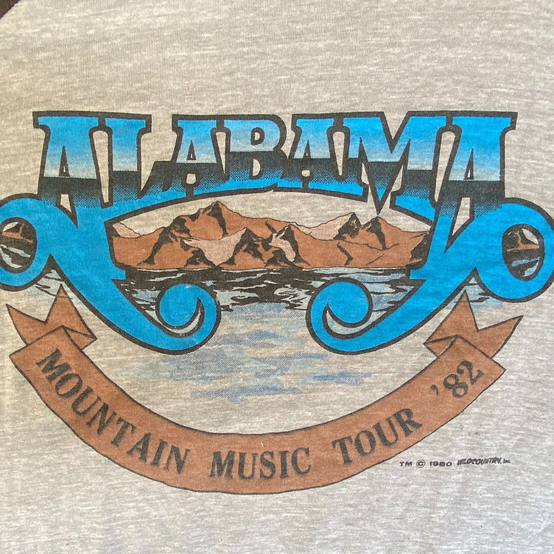 Band Tees Vintage 80s Alabama Band Shirt Mountain Music Tour Rock Tee Size US S / EU 44-46 / 1 - 8 Thumbnail