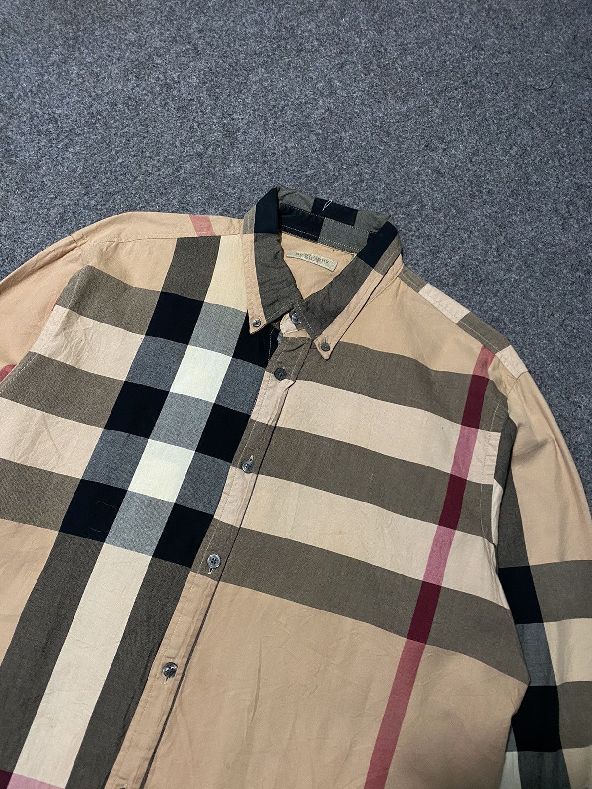 Burberry Burberry Brit Check Long Shirt 🫶 Size US XL / EU 56 / 4 - 2 Thumbnail