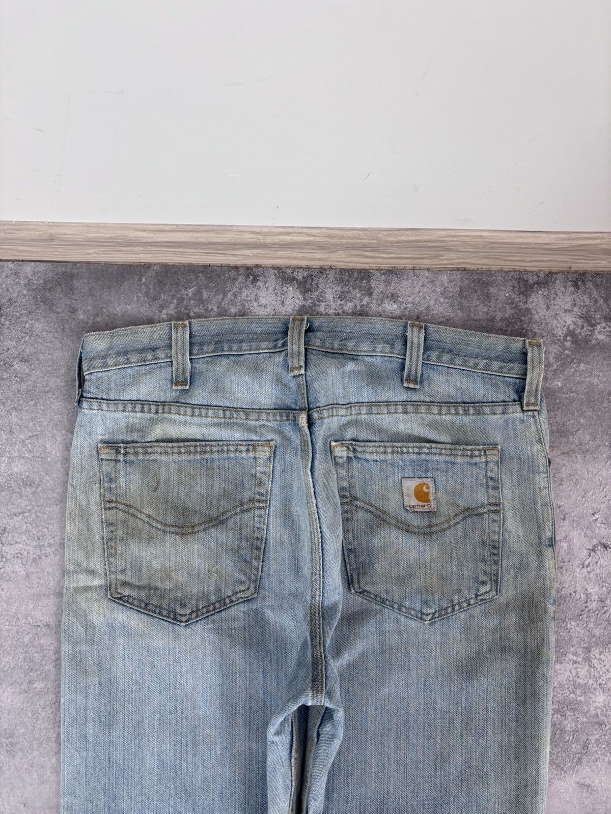Carhartt Carhartt Men’s Denim Jeans Light Blue USA Distressed Size US 34 / EU 50 - 8 Thumbnail