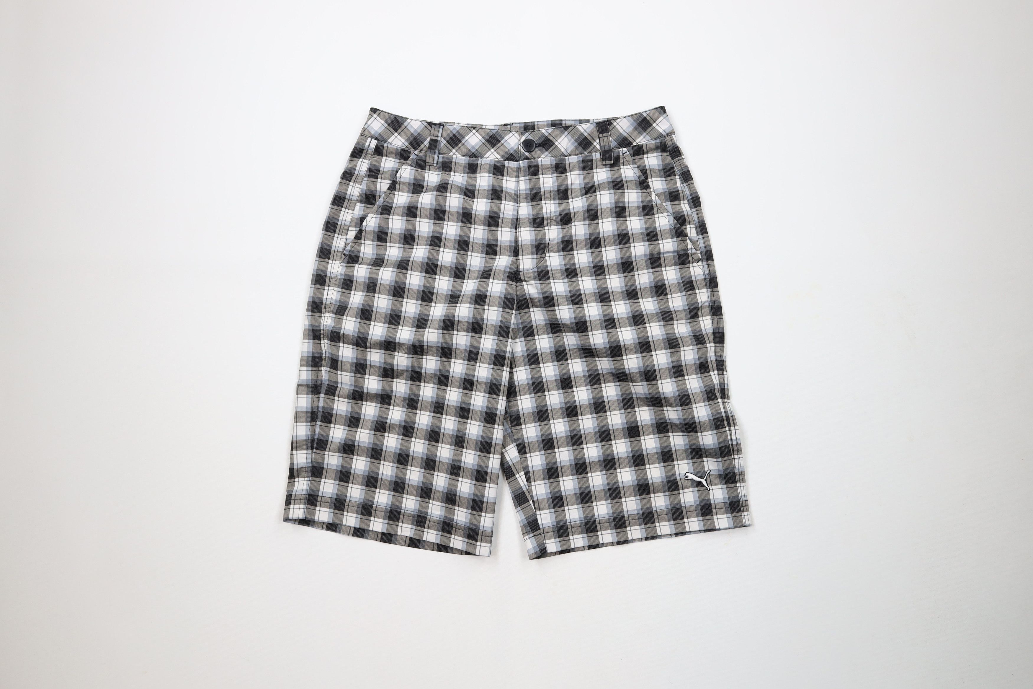 Puma × Vintage Puma Golf Cell Rickie Fowler Golfing Chino Shorts Plaid Size US 30 / EU 46 - 1 Thumbnail