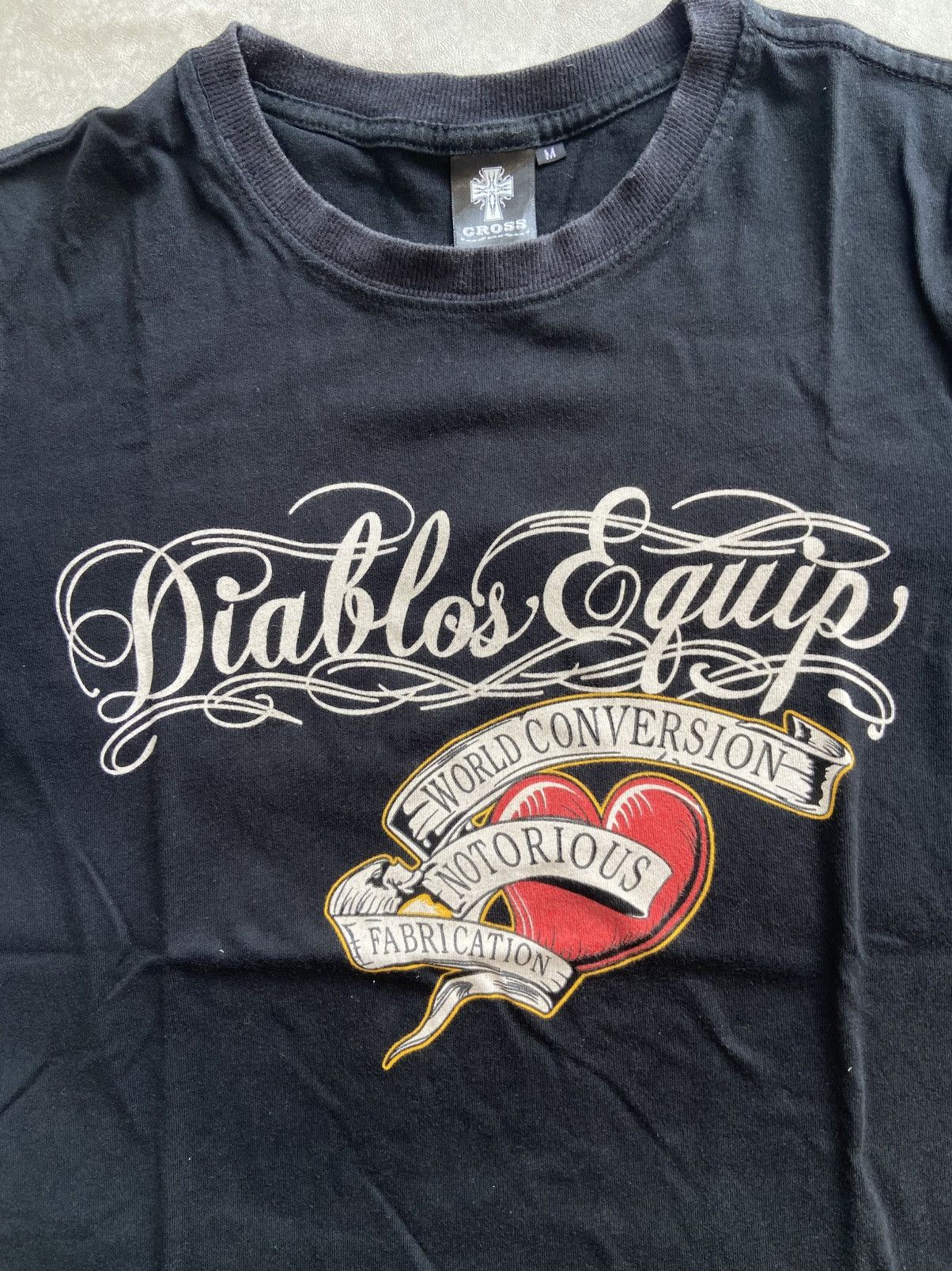 If Six Was Nine × Japanese Brand × Le Grande Bleu (L.G.B.) Cross Diablos Equip Poem Tshirt Size US M / EU 48-50 / 2 - 2 Thumbnail