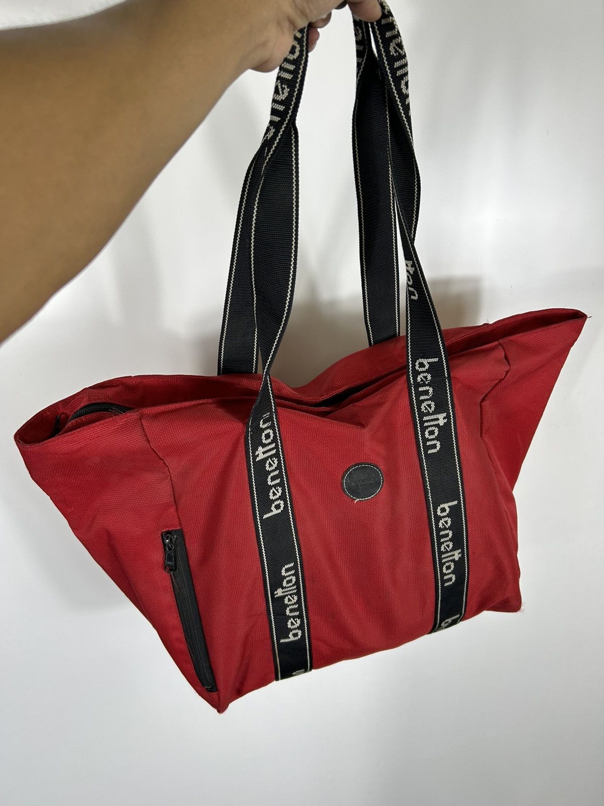 Benetton ⚡️Vintage Benetton Nylon Shoulder Bag Size ONE SIZE - 9 Thumbnail