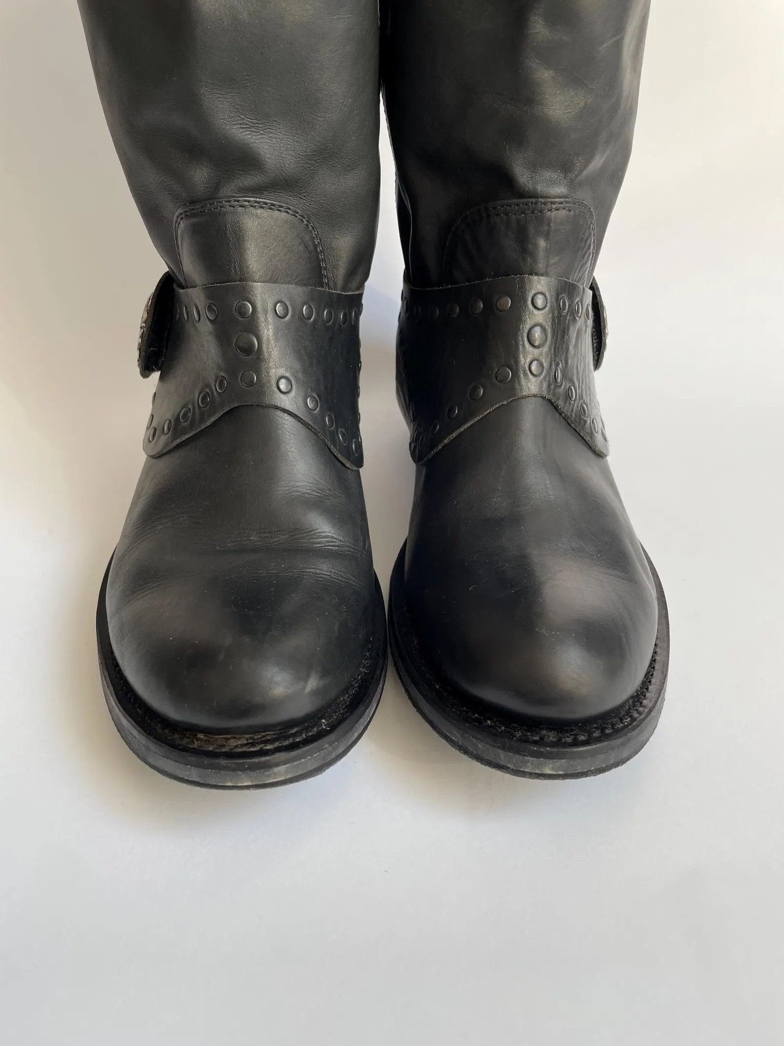 Marithe + Francois Girbaud Y2K Marithé François Girbaud Leather Riding Boots Size US 6.5 / IT 36.5 - 5 Thumbnail